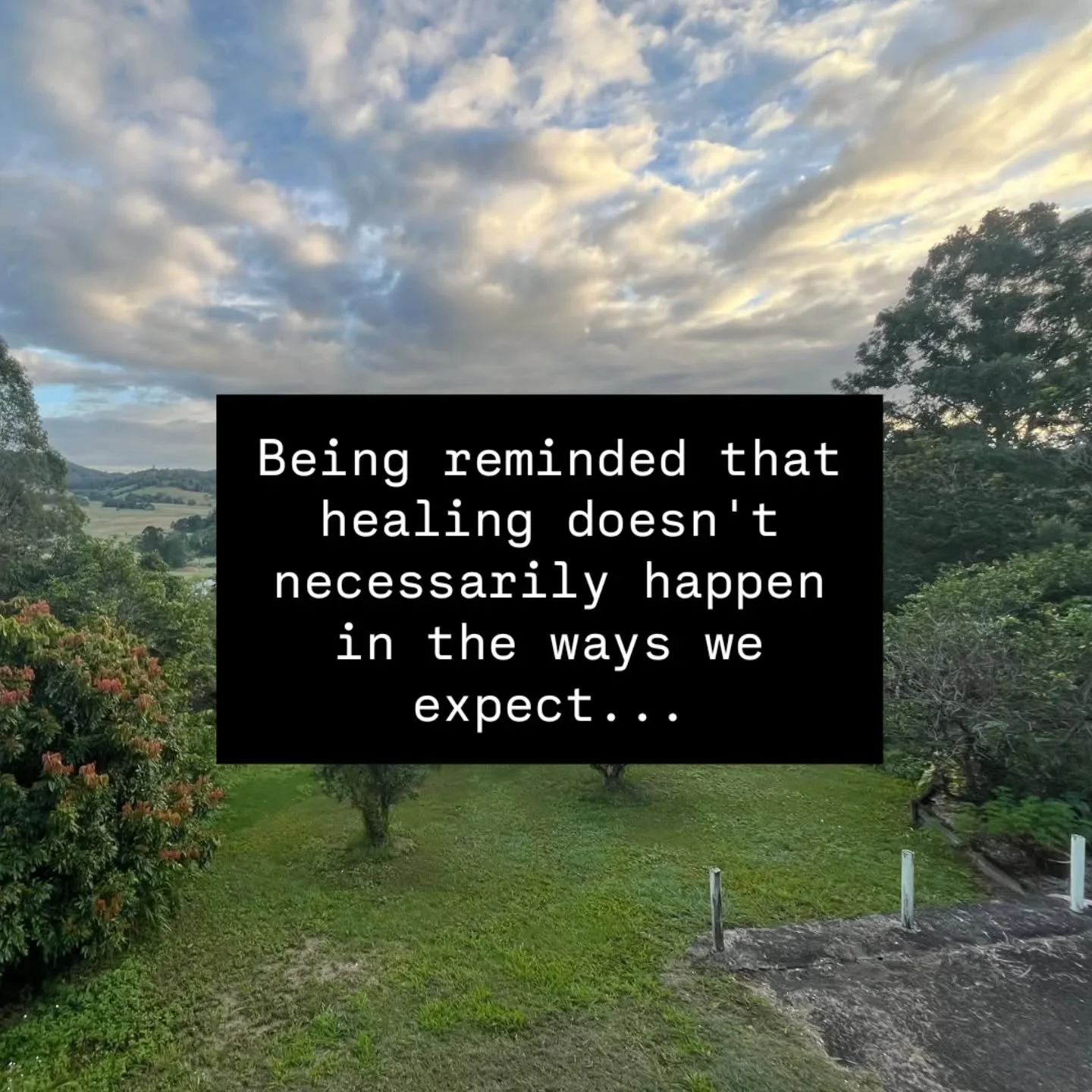 "Healing" (what does this even mean??? -  a post for another day!!) 
Healing doesn't always happen the way we expect...

This is why I have been so drawn to somatic, body informed ways of working with trauma over many years. Because it is i