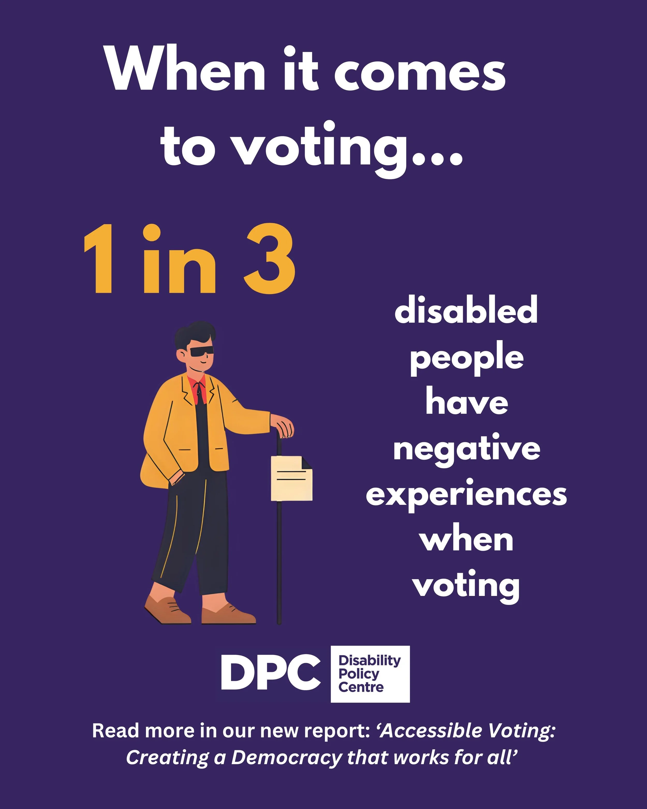 Accessible Voting — THE DISABILITY POLICY CENTRE
