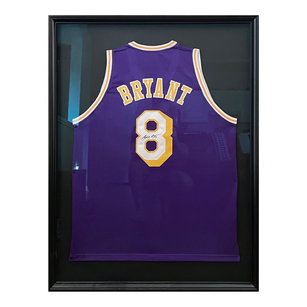 Kobe Bryant Signed Purple Rookie Block #8 Los Angeles Lakers Jersey Framed  — DJR Authentication | Expert Appraisal, Authentication, and Selling