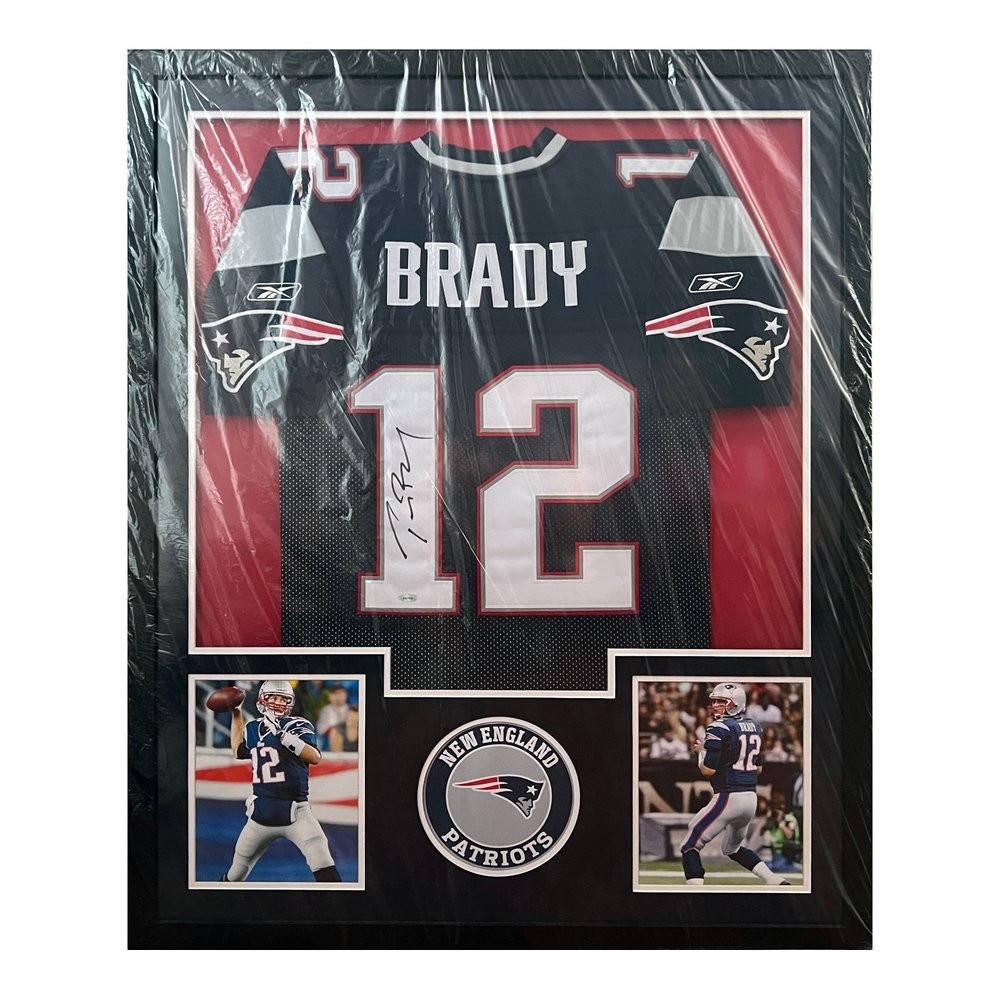 Tom Brady Signed Blue Reebok New England Patriots Jersey Tristar