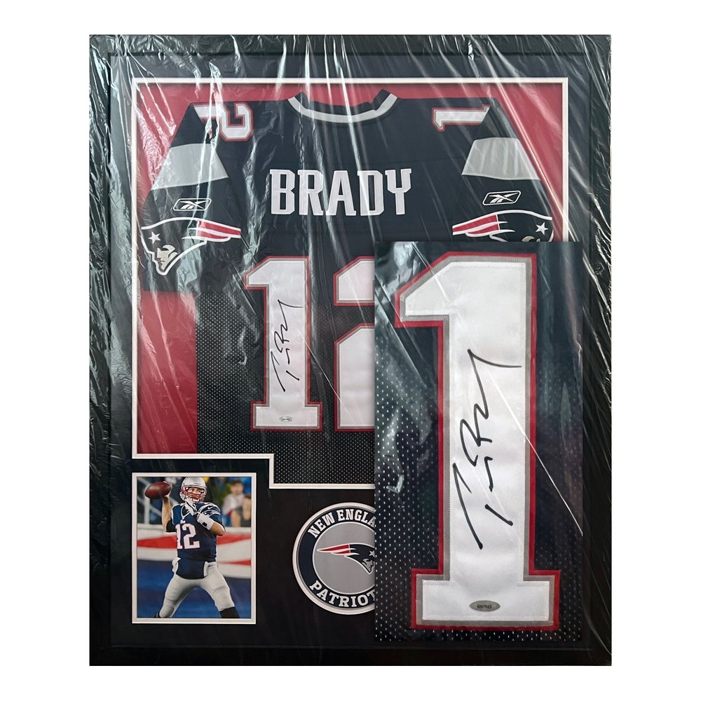 Tom Brady Signed Blue Reebok New England Patriots Jersey Tristar — DJR  Authentication