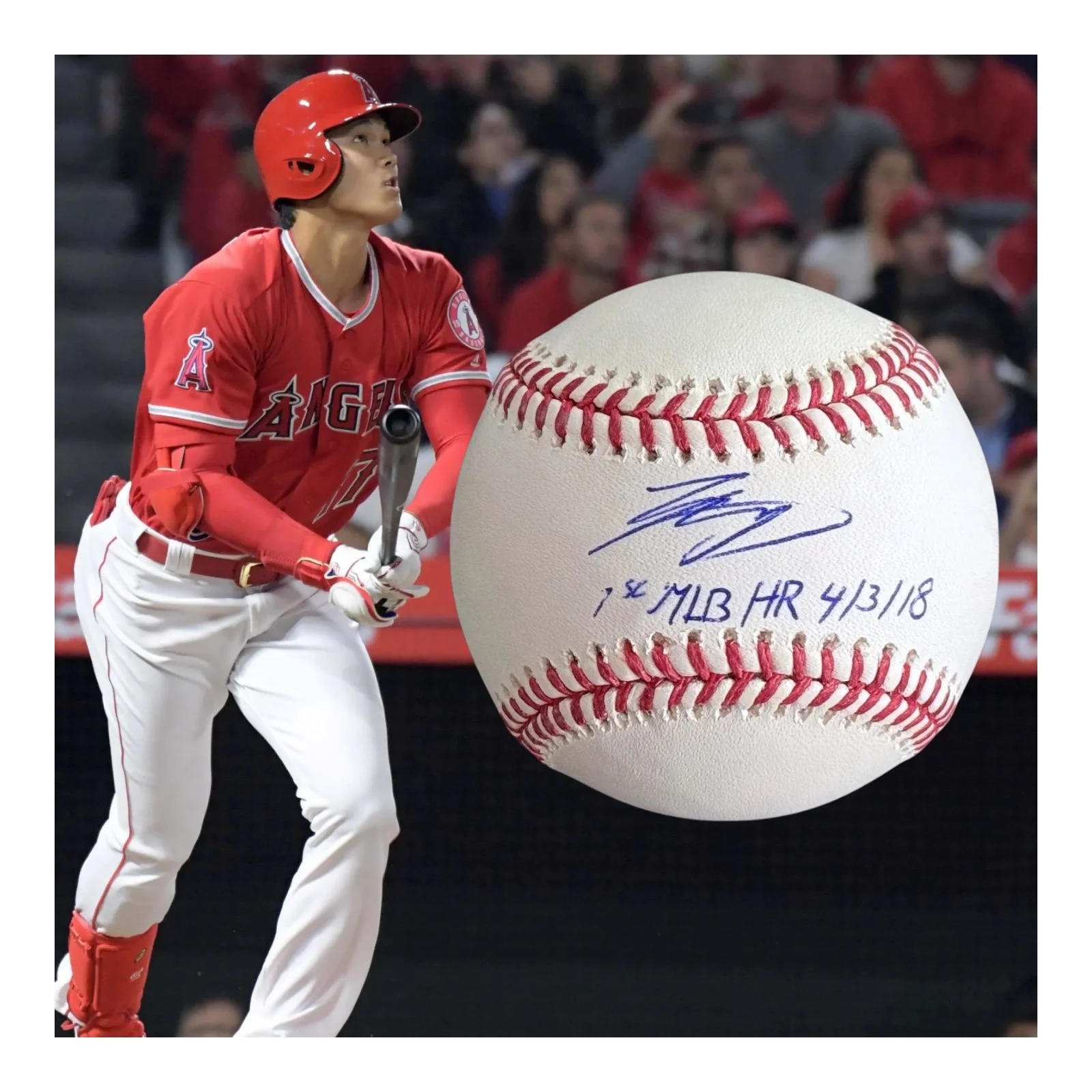 Shohei Ohtani’s First MLB Home Run Inscribed Baseball Represents the Beginning of a Generational Career