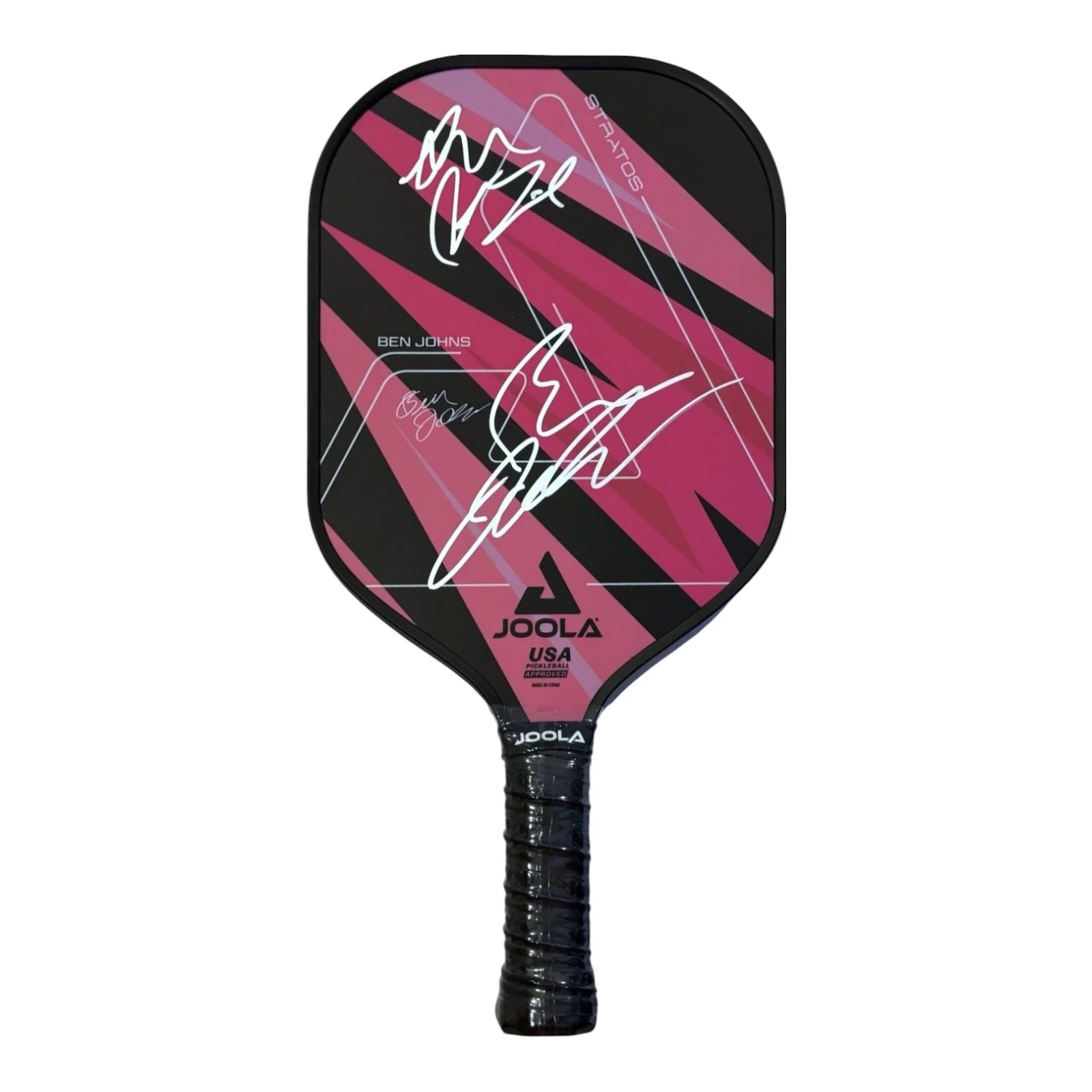Dual signed JOOLA pickleball paddle autographed by Ben Johns and Anna Leigh Waters example of authenticated pickleball memorabilia collectible evaluated for appraisal