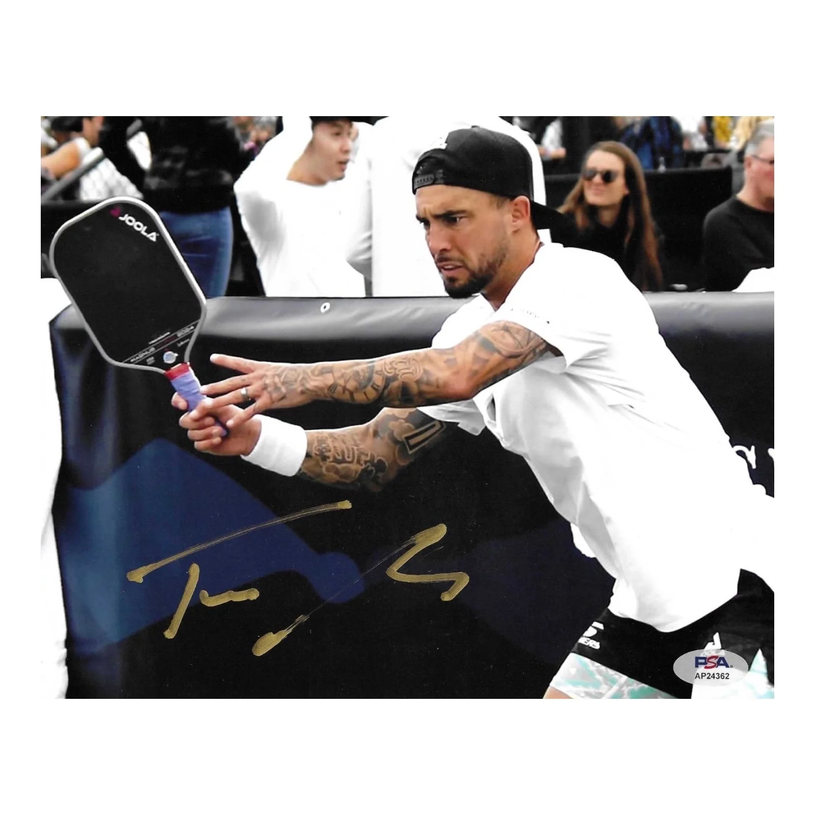 PSA authenticated signed photo of Tyson McGuffin example used in pickleball memorabilia authentication and appraisal services for signed pickleball collectibles