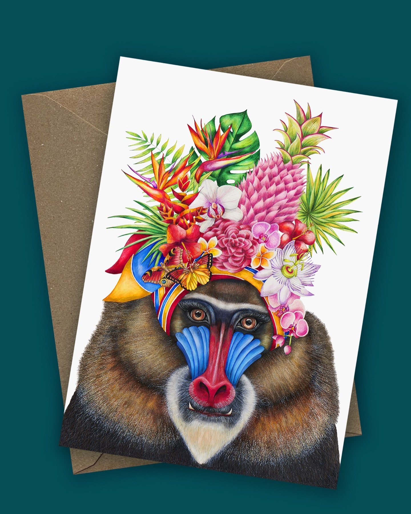 naturalquirkscollection
NEW LAUNCH of Fine Art Cards❤️❤️❤️❤️

Natural Quirks Fine Art Cards Collection 
Carmen Mirandrill Card

Now all of my limited edition prints are created as Fine Art Cards now for sale on the website. 
https://naturalquirks.com