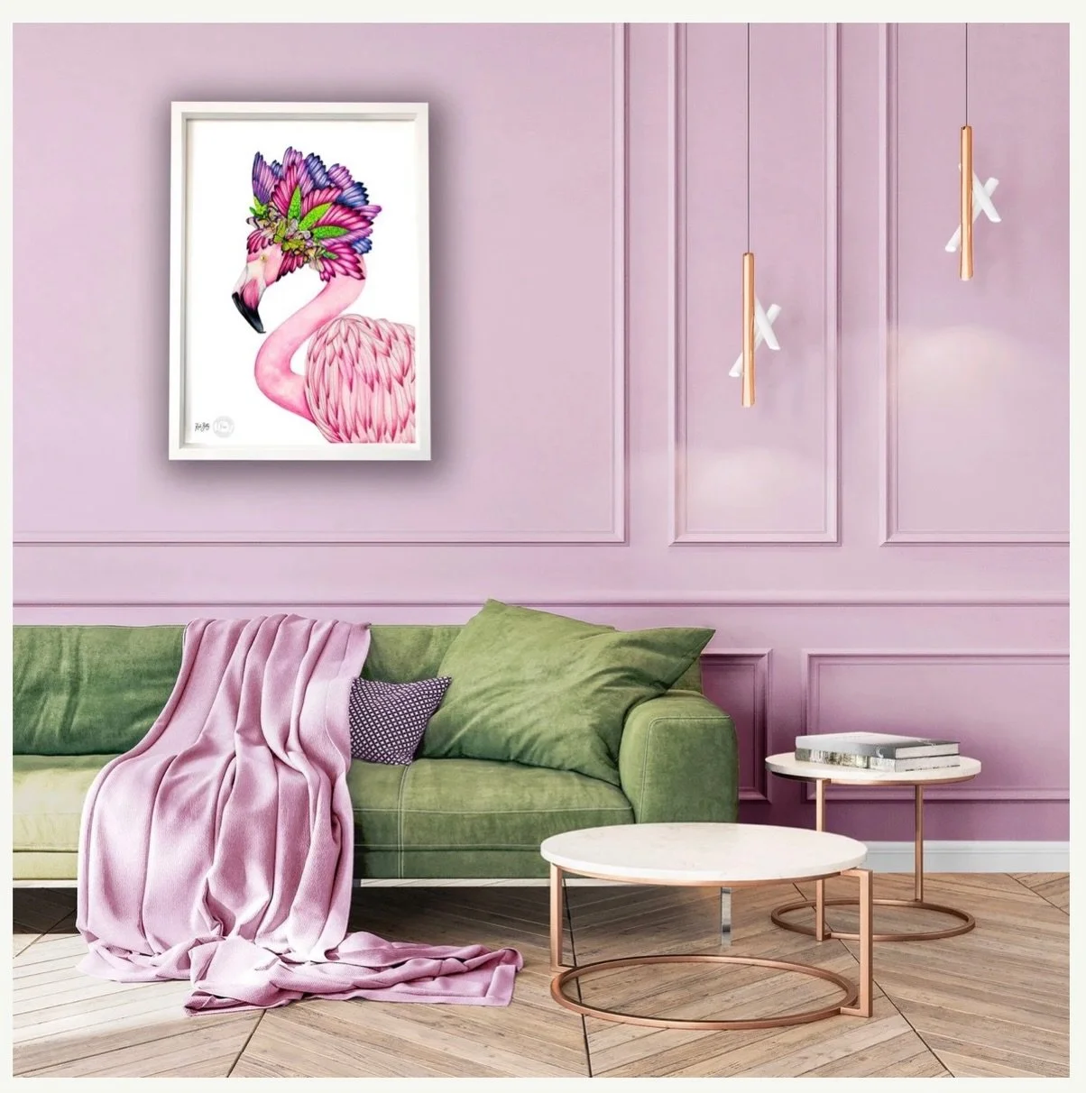 @naturalquirkscollection 
Flamboyance Limited Edition Print 🦩 🌸

Aruba Queen, please be bold.
Share your inner vibrance.

Flamboyance is a FINE ART GICL&Eacute;E PRINT - Gicl&eacute;e inks printed on Hahnem&uuml;hle German Etching, with Hahnem&uuml