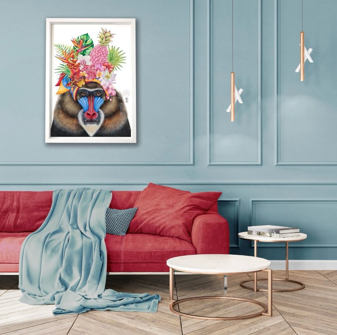@naturalquirkscollection 🦋
Carmen Mirandrill Limited Edition Print. 

Carmen Mirandrill is a FINE ART GICL&Eacute;E PRINT - Gicl&eacute;e inks printed on Hahnem&uuml;hle German Etching, with Hahnem&uuml;hle protective spray.

LIMITED EDITION - 100 p