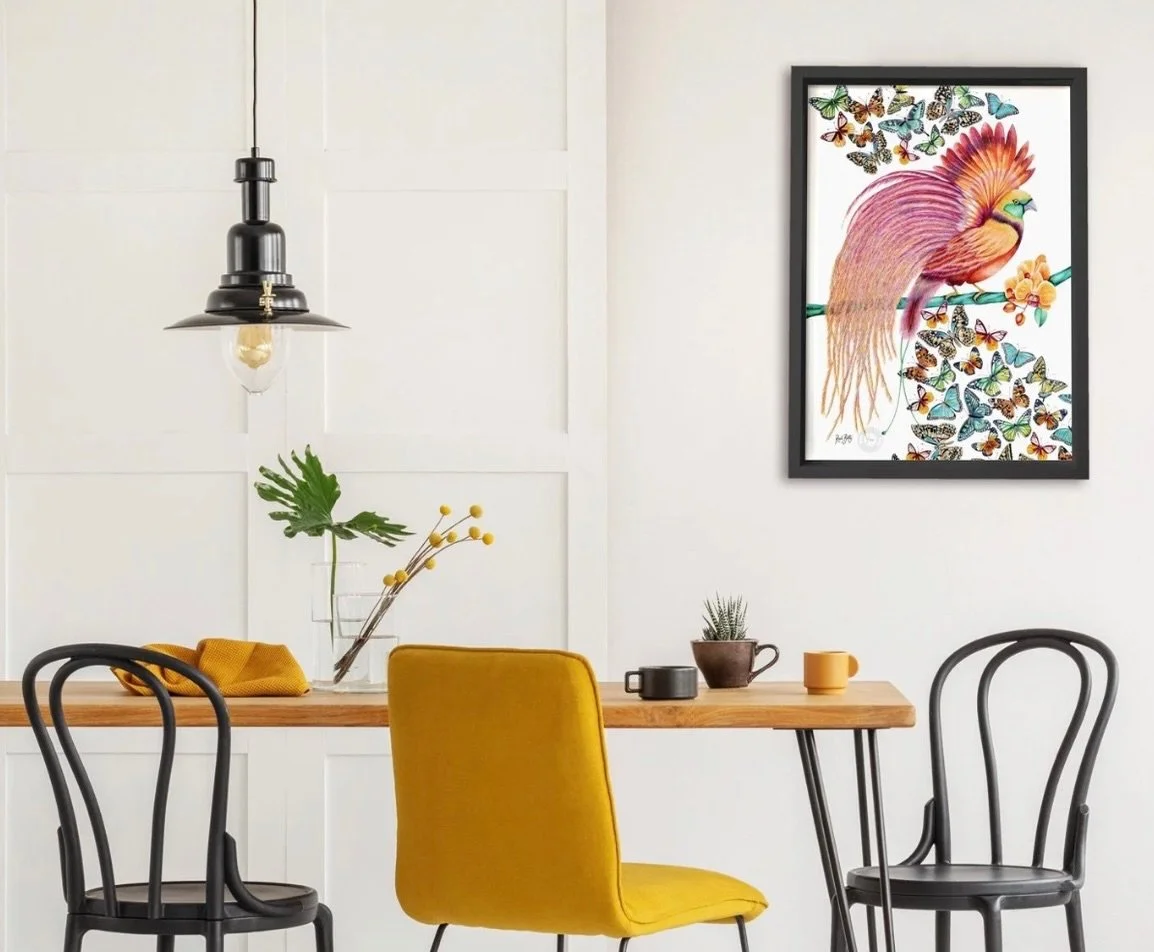 @naturalquirkscollection 
Limited Edition Print Paradise 🦜🌸🦋

All artworks are originally hand-painted in watercolour.
FINE ART GICL&Eacute;E PRINT - Gicl&eacute;e inks printed on Hahnem&uuml;hle German Etching, with Hahnem&uuml;hle protective spr