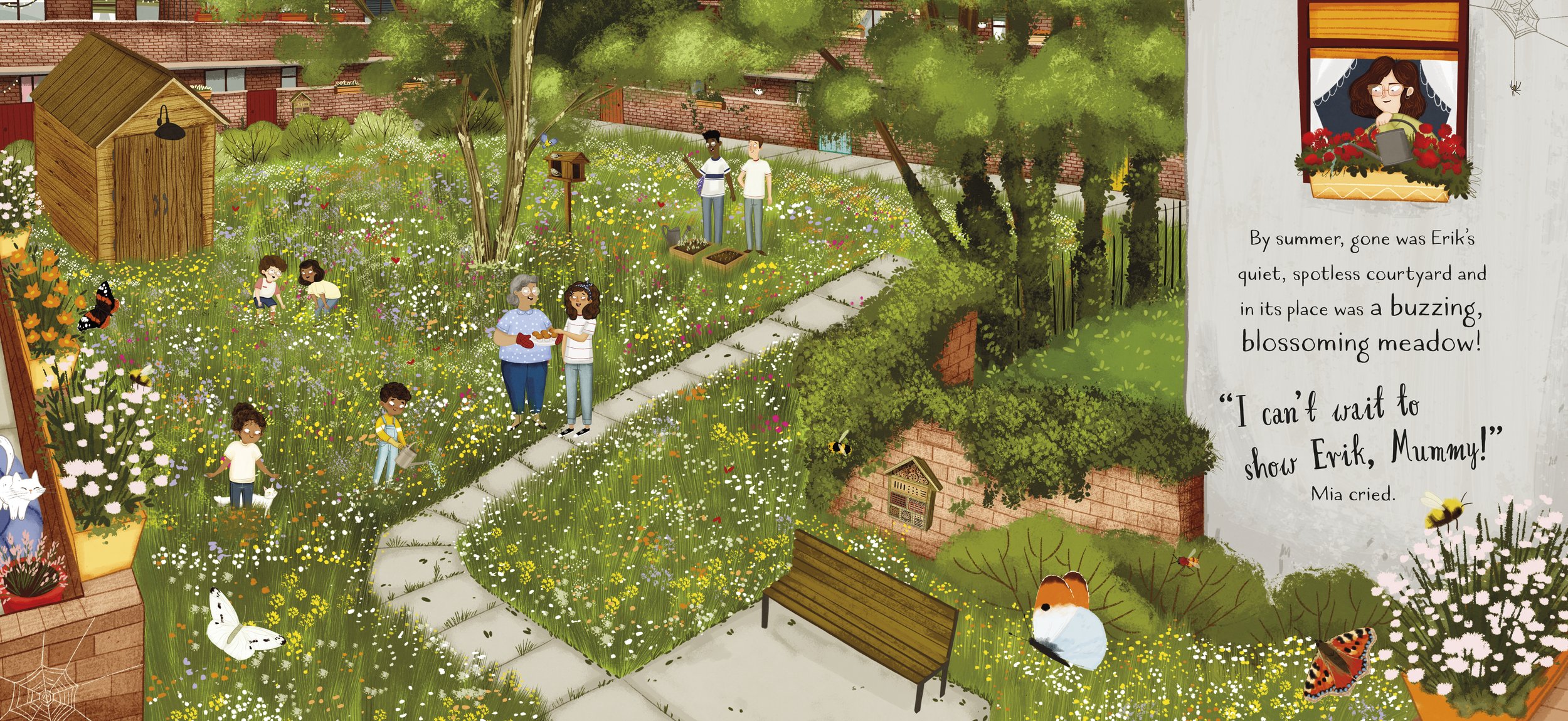 Mia Makes a Meadow, Pikku Publishing © 2022