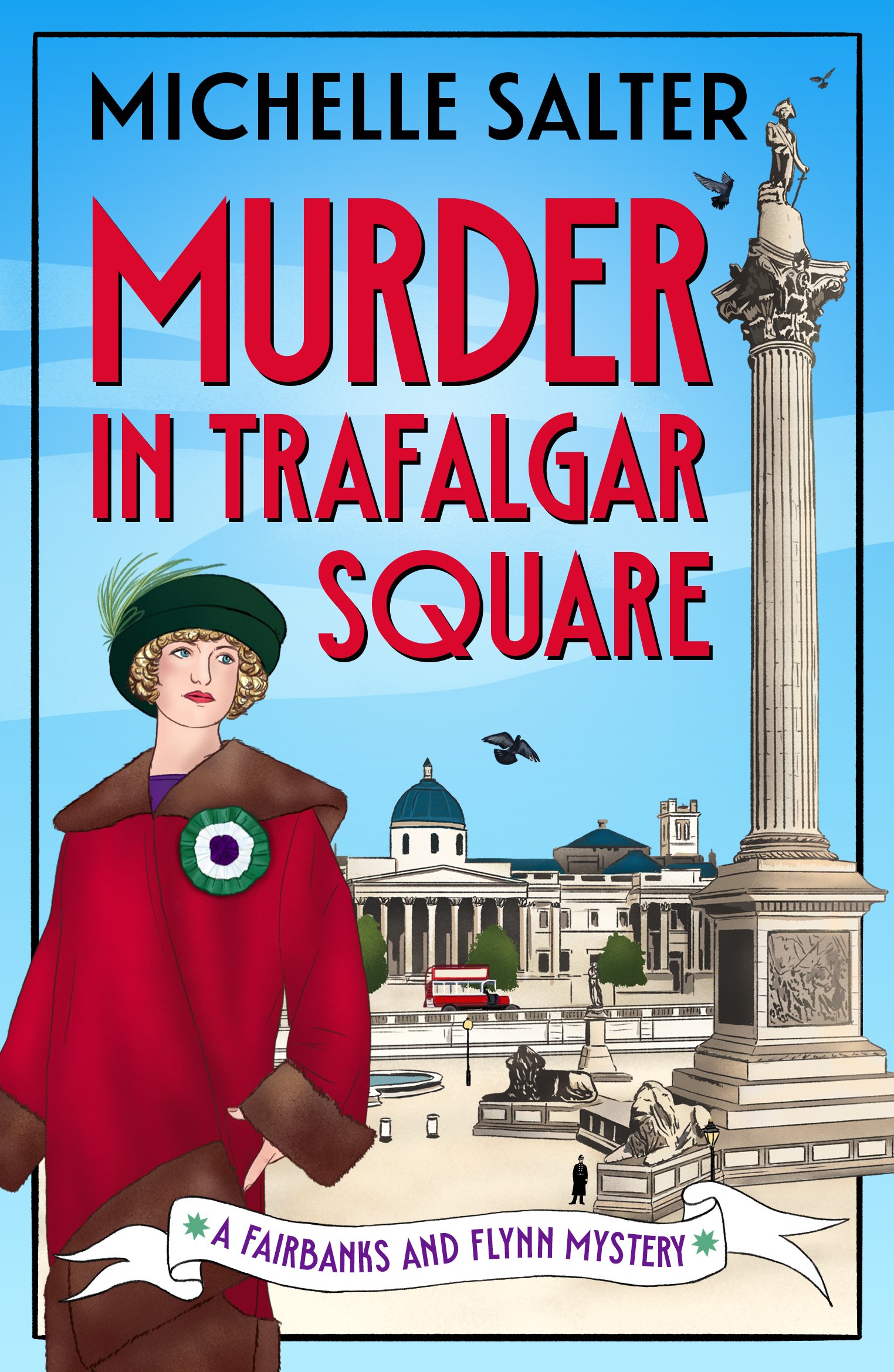 Artwork and cover design for  Murder in Trafalgar Square,  Boldwood Books, 2025
