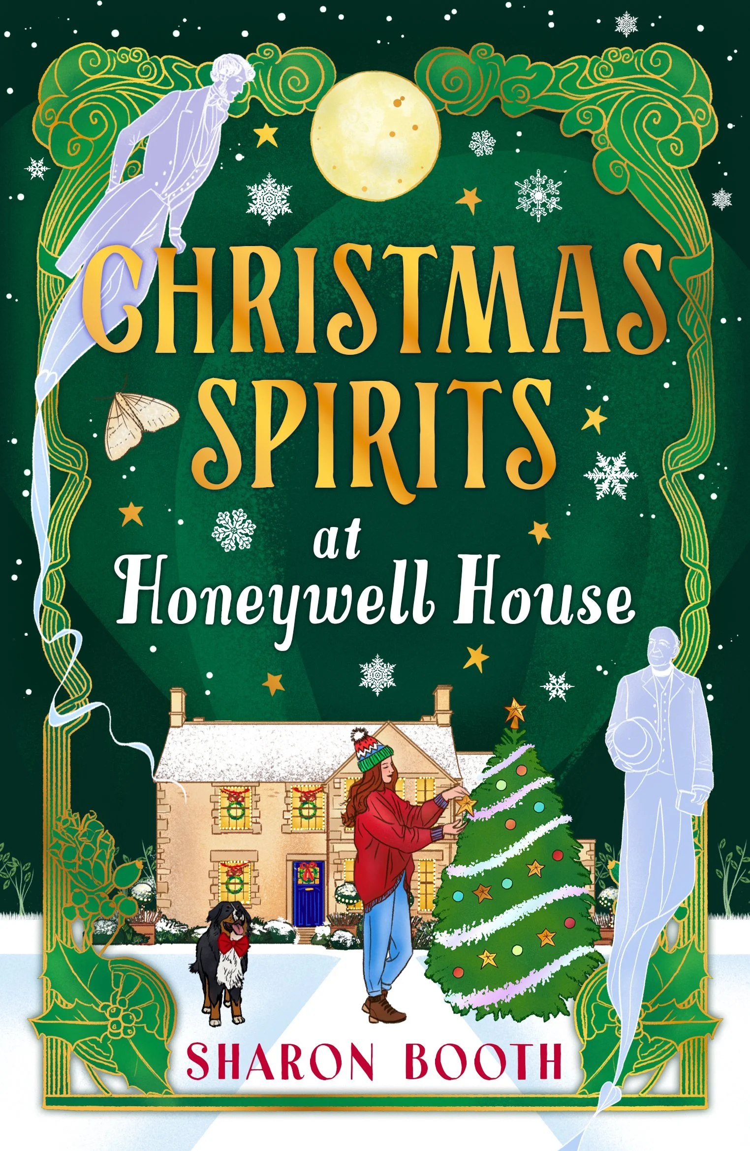 Artwork and cover design for  Christmas Spirits at Honeywell House , Boldwood Books, 2025