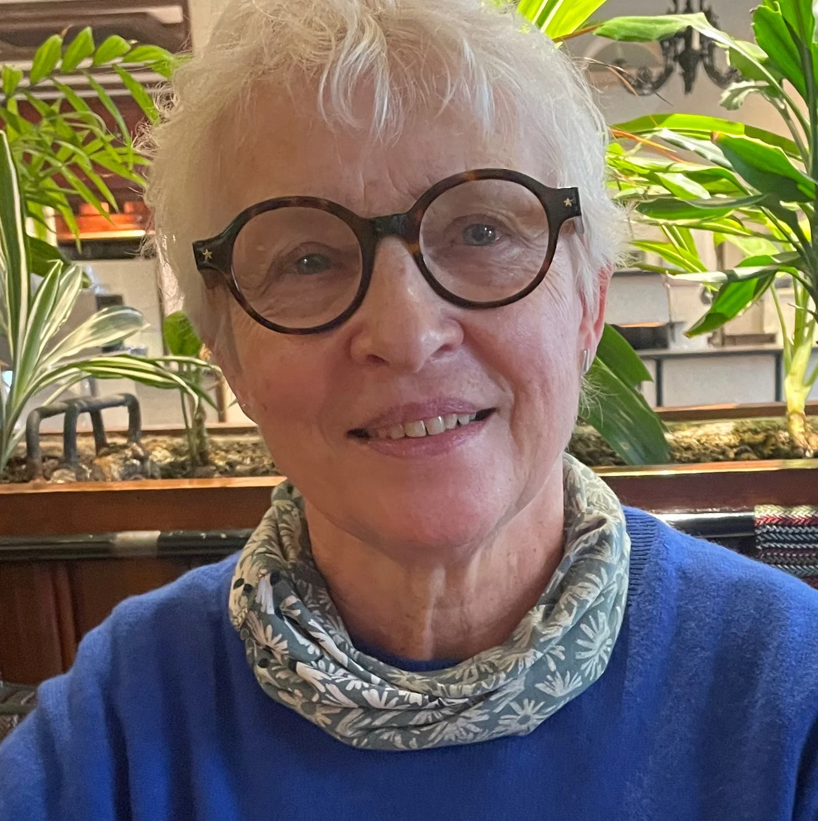 Photo of London Based Artist and illustrator Glynis Porter