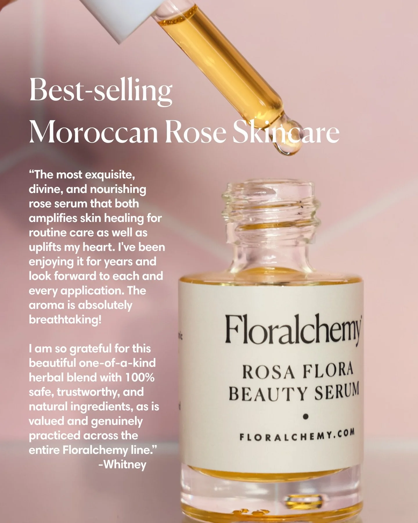 💛🥀LIQUID GOLD
The creation of our Moroccan Damask rose skincare is artfully labor-intensive. Each precious rose is hand-harvested amid challenging heat and wind, then carefully prepared using a fine-tuned artisanal technique perfected over time. Th