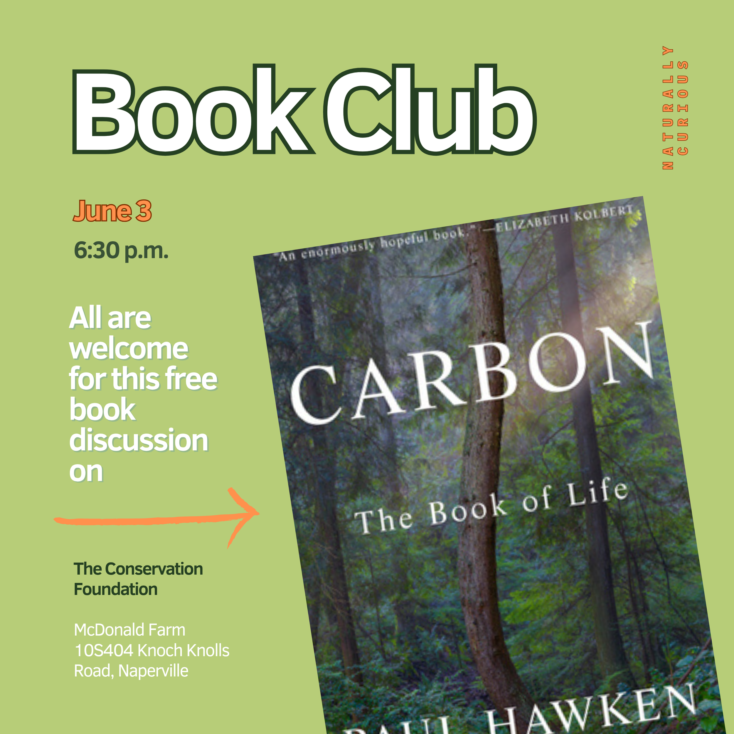 Photograph of Paul Hawken's book, Carbon