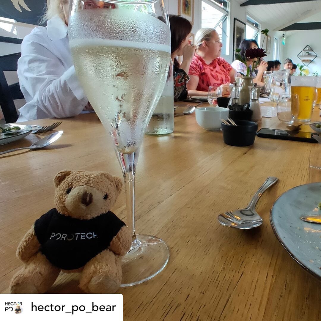 Posted @withregram &bull; @hector_po_bear An amazing Porotech team meal at @provenancekitchen - I am one stuffed and happy bear 👌🐟🎂#businesslunch #staffsocial #timetogether #teamlunch