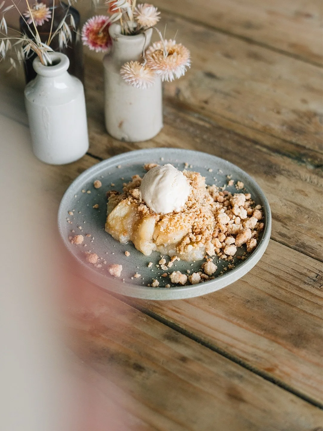 From Orchard to Table 🍏✨

Our apple crumble was the sweet finale to Orchard Feast, made using apples freshly picked from our very own orchard and served with honeycomb ice cream. Rustic, comforting, and perfectly seasonal, it tastes just as good as 