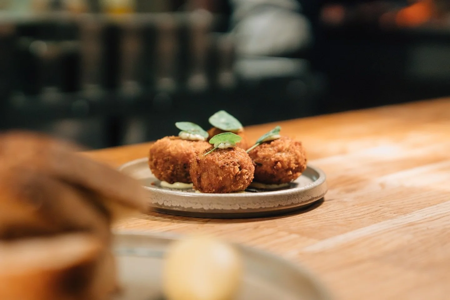 Marks Hall Venison Croquettes

Crisp on the outside, melt-in-the-middle and packed with deep, gamey flavour, our Marks Hall venison croquettes are one of the favourites on our small plates menu. Using beautiful local venison, we slow-cook it until te