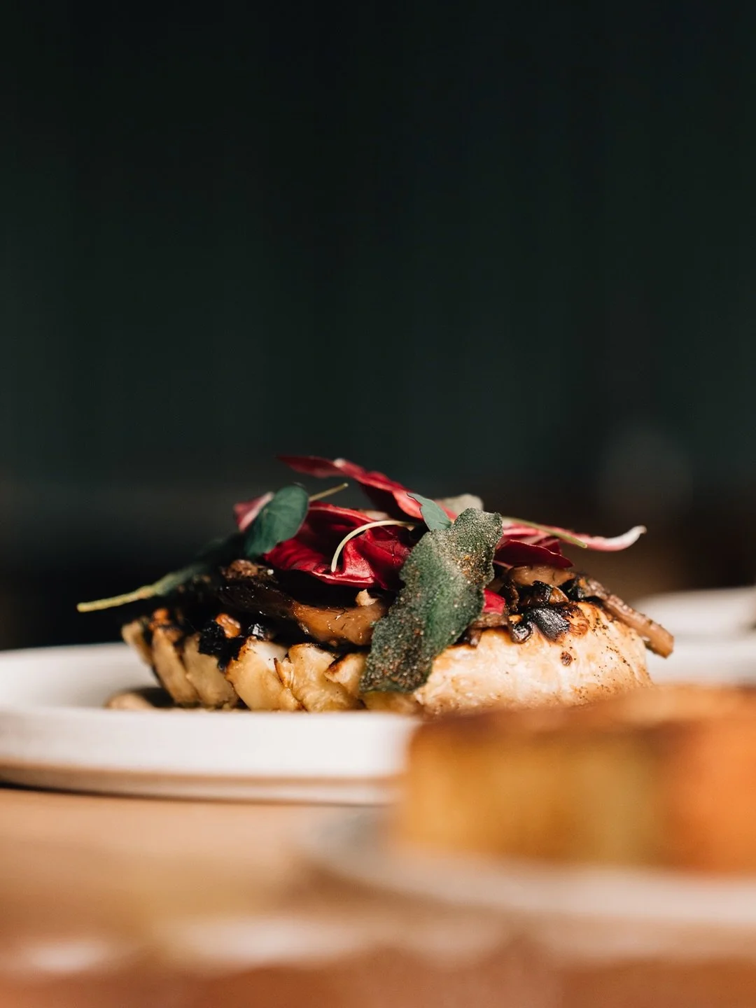Wood Fired Celeriac, cooked over the hearth for that deep, smoky finish and served with bay leaf butter, wild mushrooms and toasted hazelnuts for the perfect balance of earthiness and crunch.

This one is part of our Set Lunch Menu, available Thursda