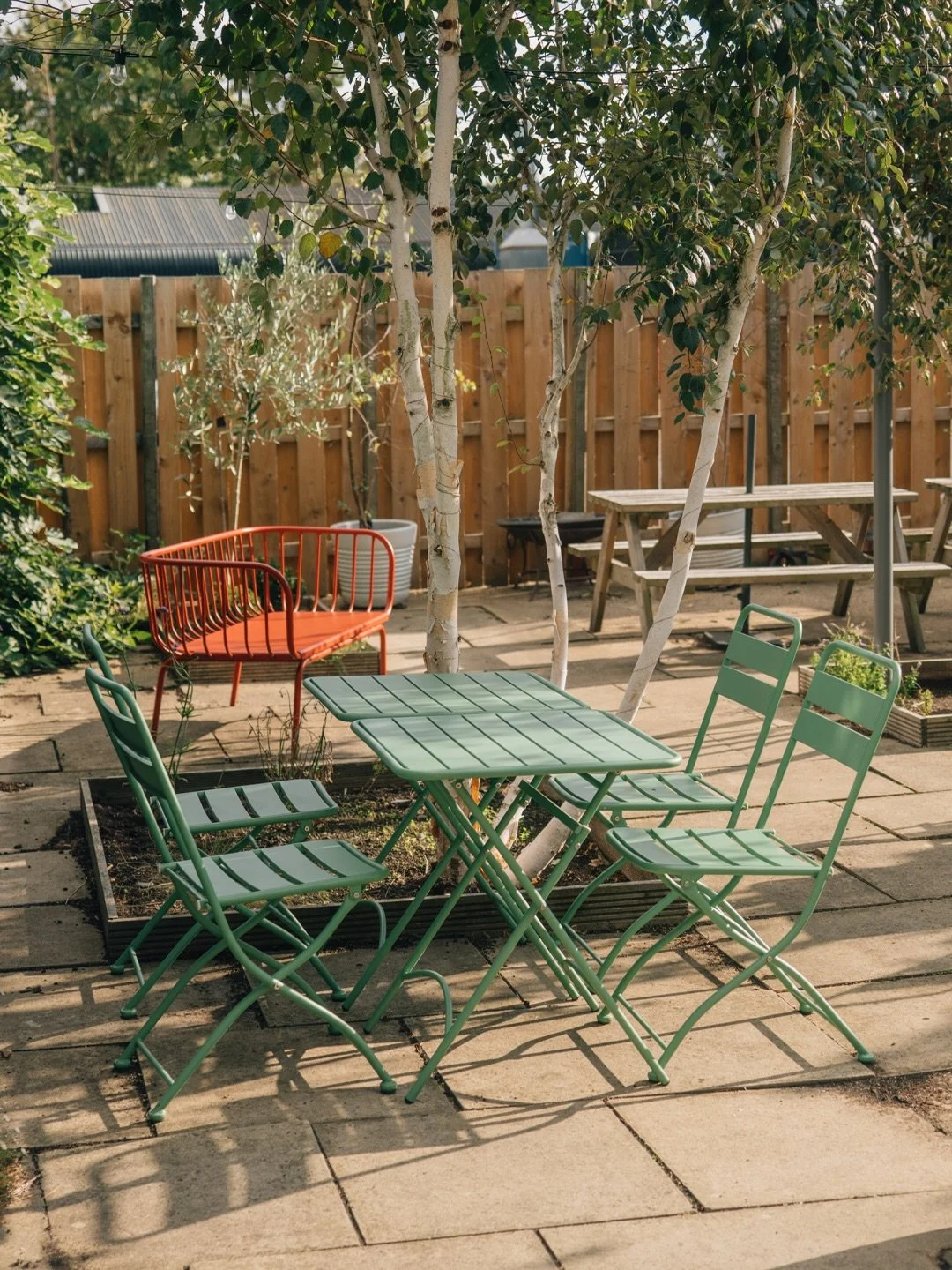 The courtyard&rsquo;s open.

As the weather starts to warm up, there&rsquo;s no better place to be, pull up a chair, order something cold, and let the afternoon do the rest. Birch trees, evening light, and the kitchen firing behind you. Dogs welcome 