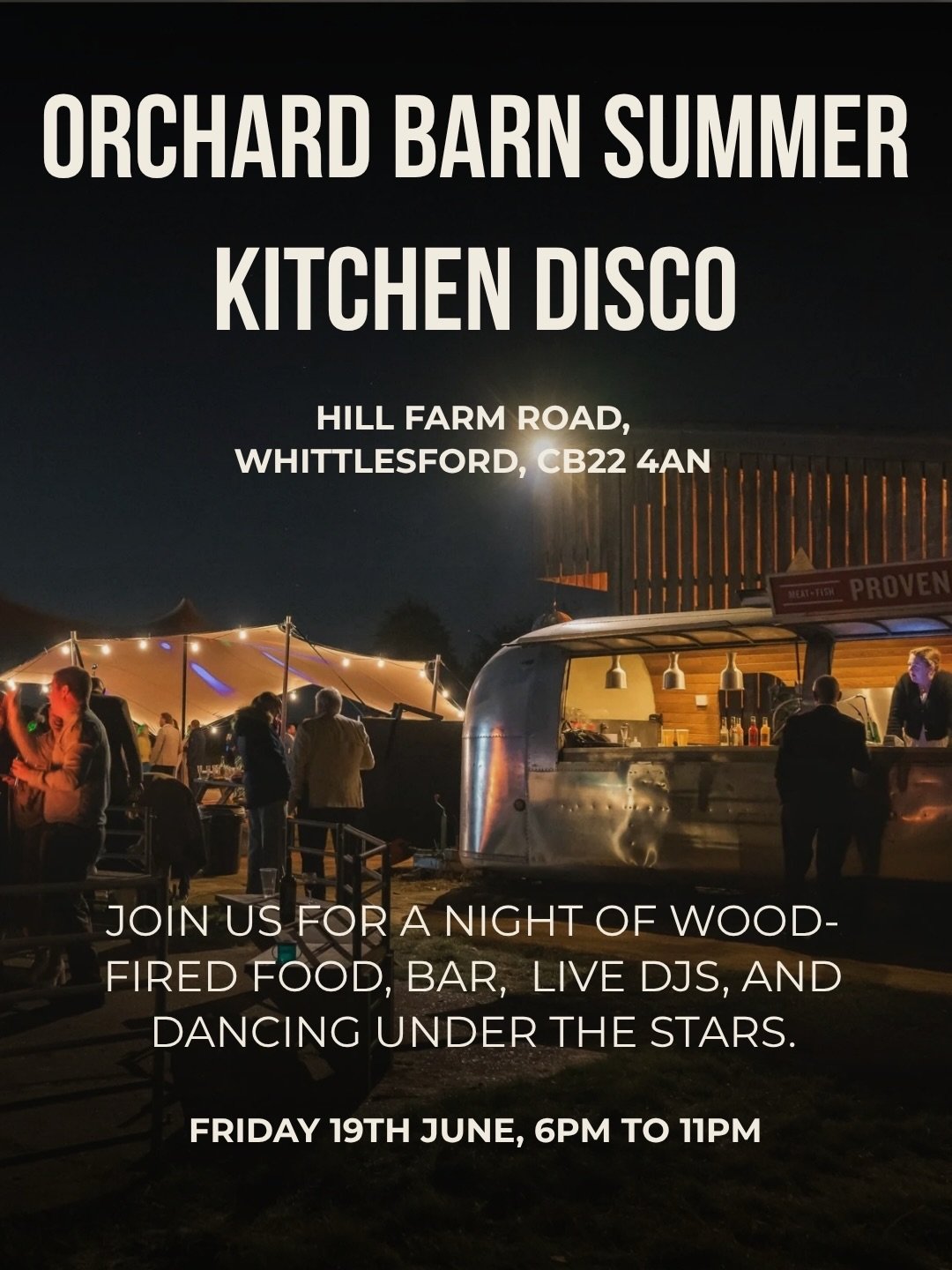 The Orchard Barn Summer Kitchen Disco is nearly here, and if last summer was anything to go by, this is one you&rsquo;ll want to be at.

Friday 19th June, 6 until 11pm. There&rsquo;s something about the barn on a summer evening, the light dropping be