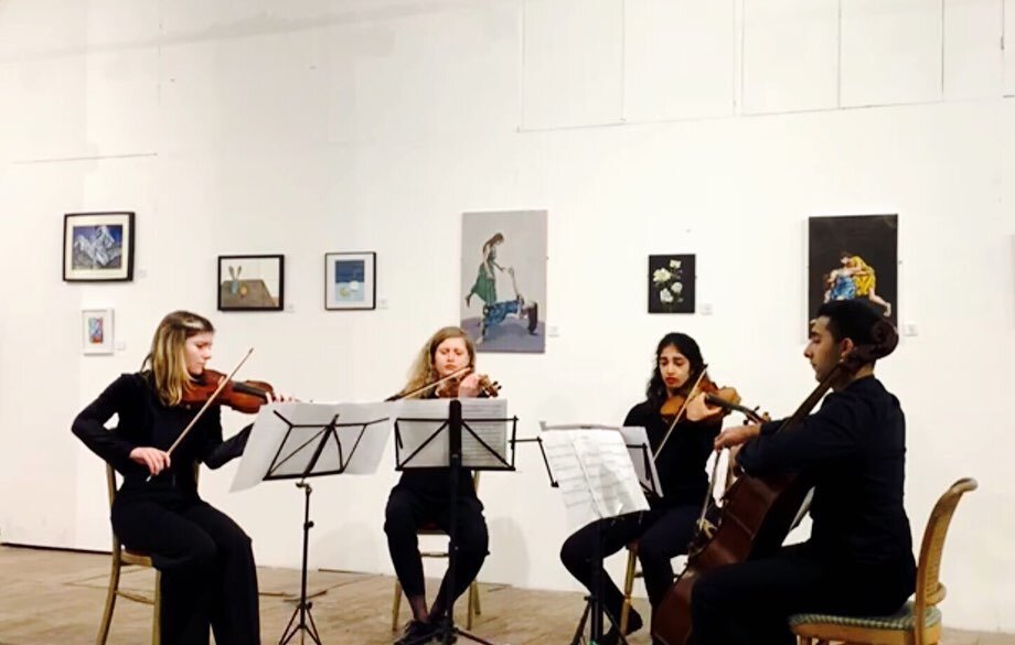 Thank you to everyone who came to our concert on Wednesday evening! We loved performing at the @candidartstrust #stringquartet #beethoven #maconchy #dubois #audience #livemusic #chambermusic @artisticonbrio