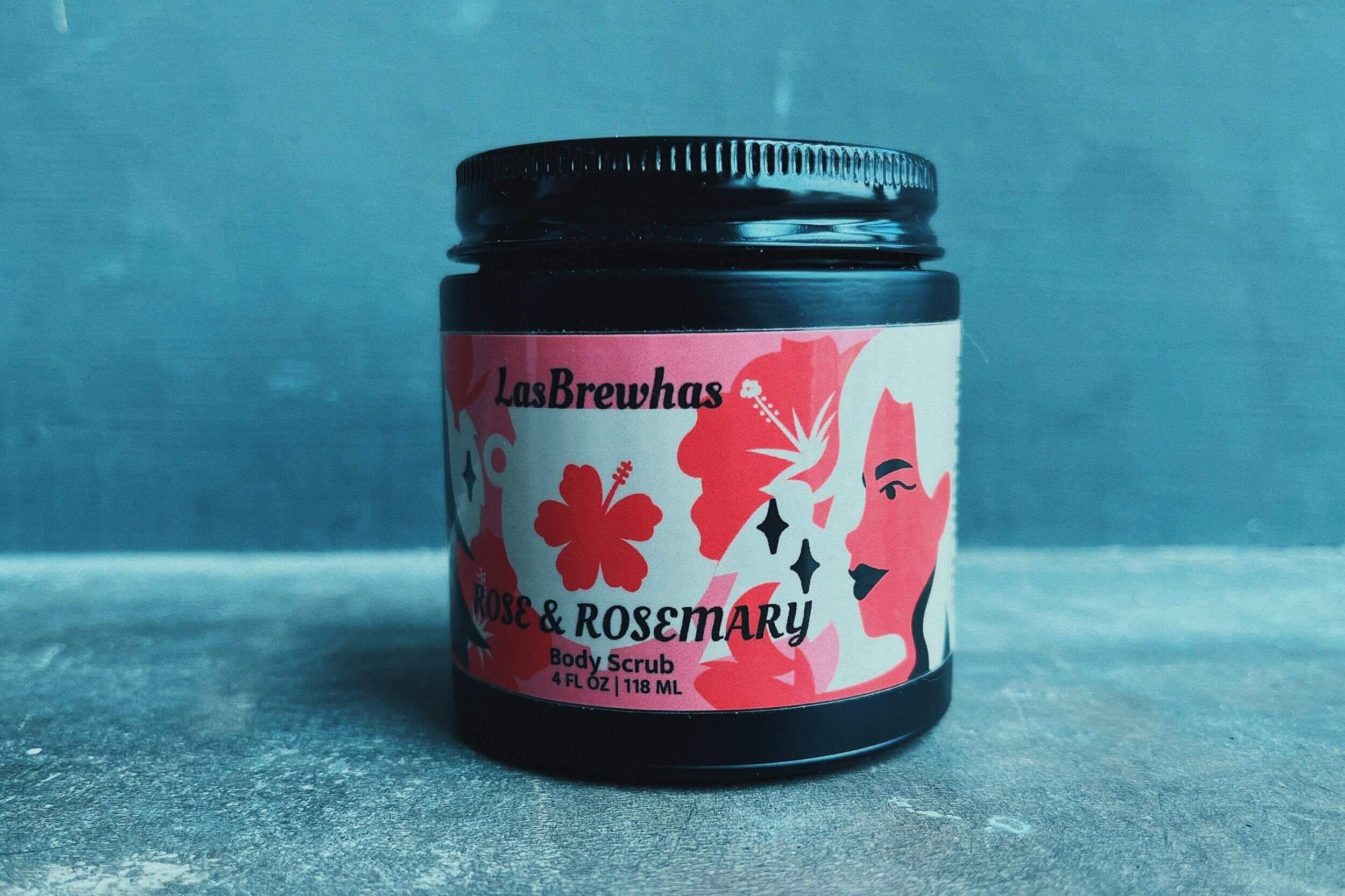 Detailed packaging label design for Las Brewhas, emphasizing eco-friendly materials.