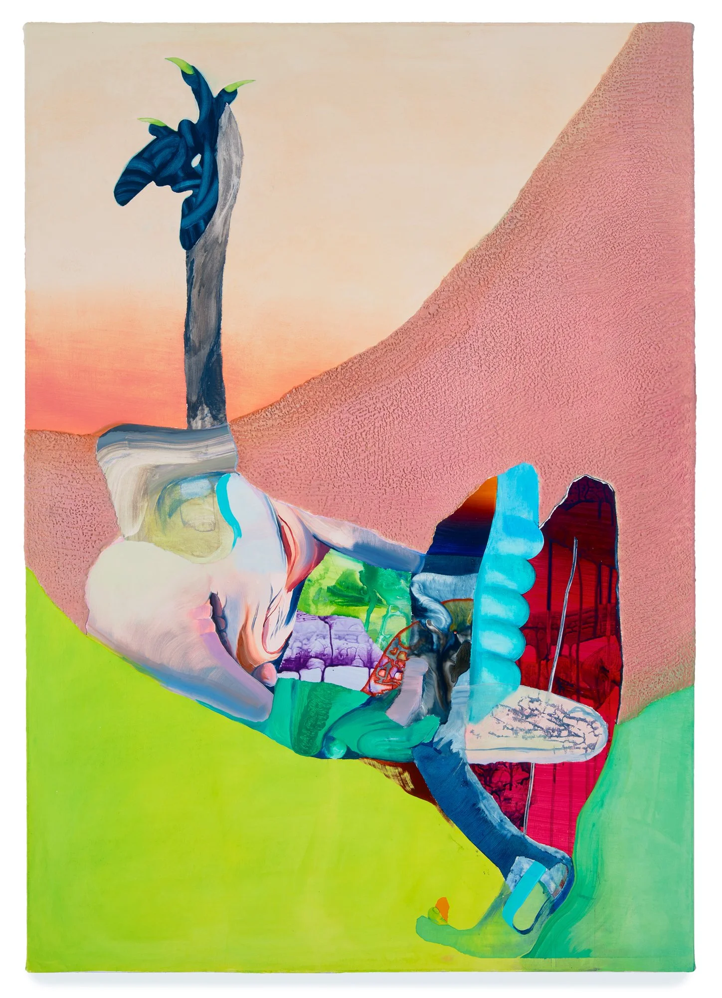  A primal leap , 34 x 24 in.