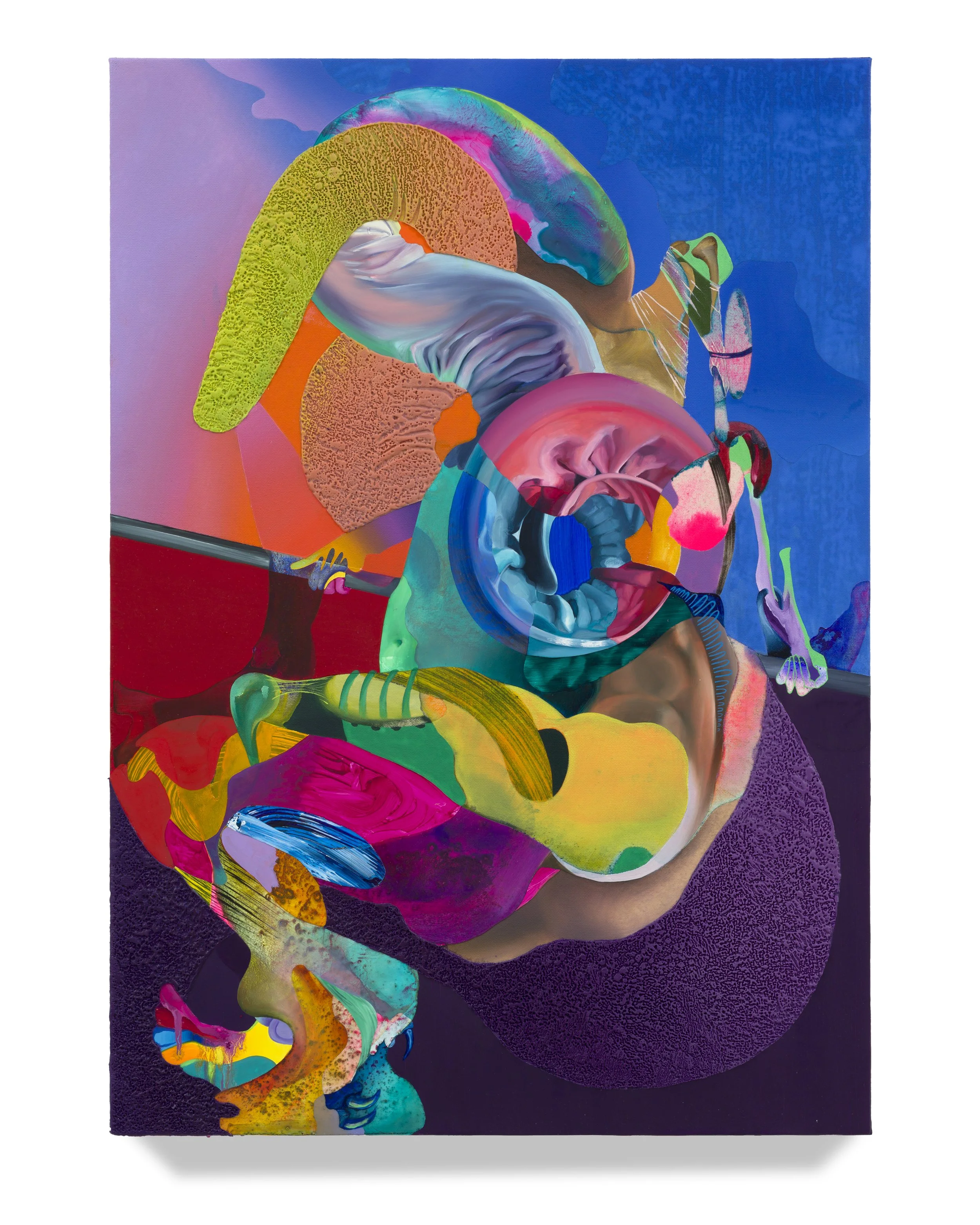  Scattered Signals of the Upright , 2024, 34 x 24 in.