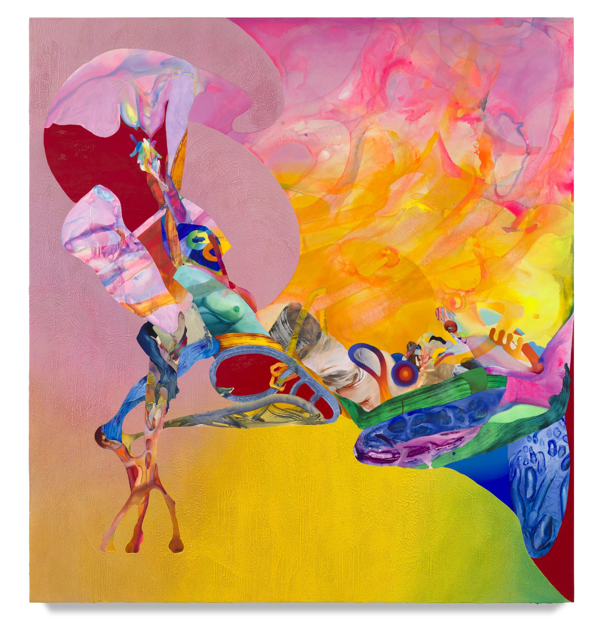  Feast of fools , 2022, 86 x 80 in.