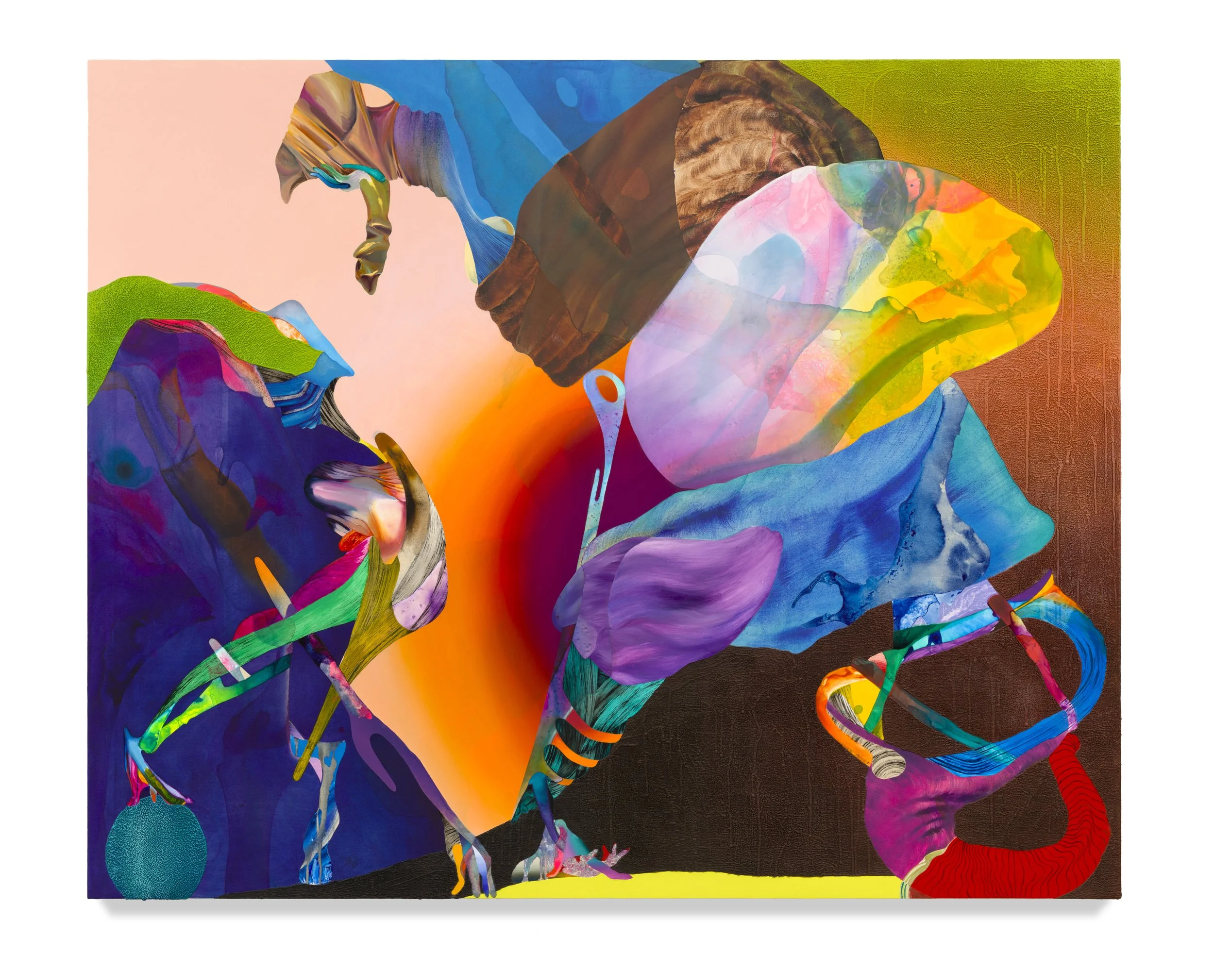  A carrot laced with cyanide , 65 x 80 in.