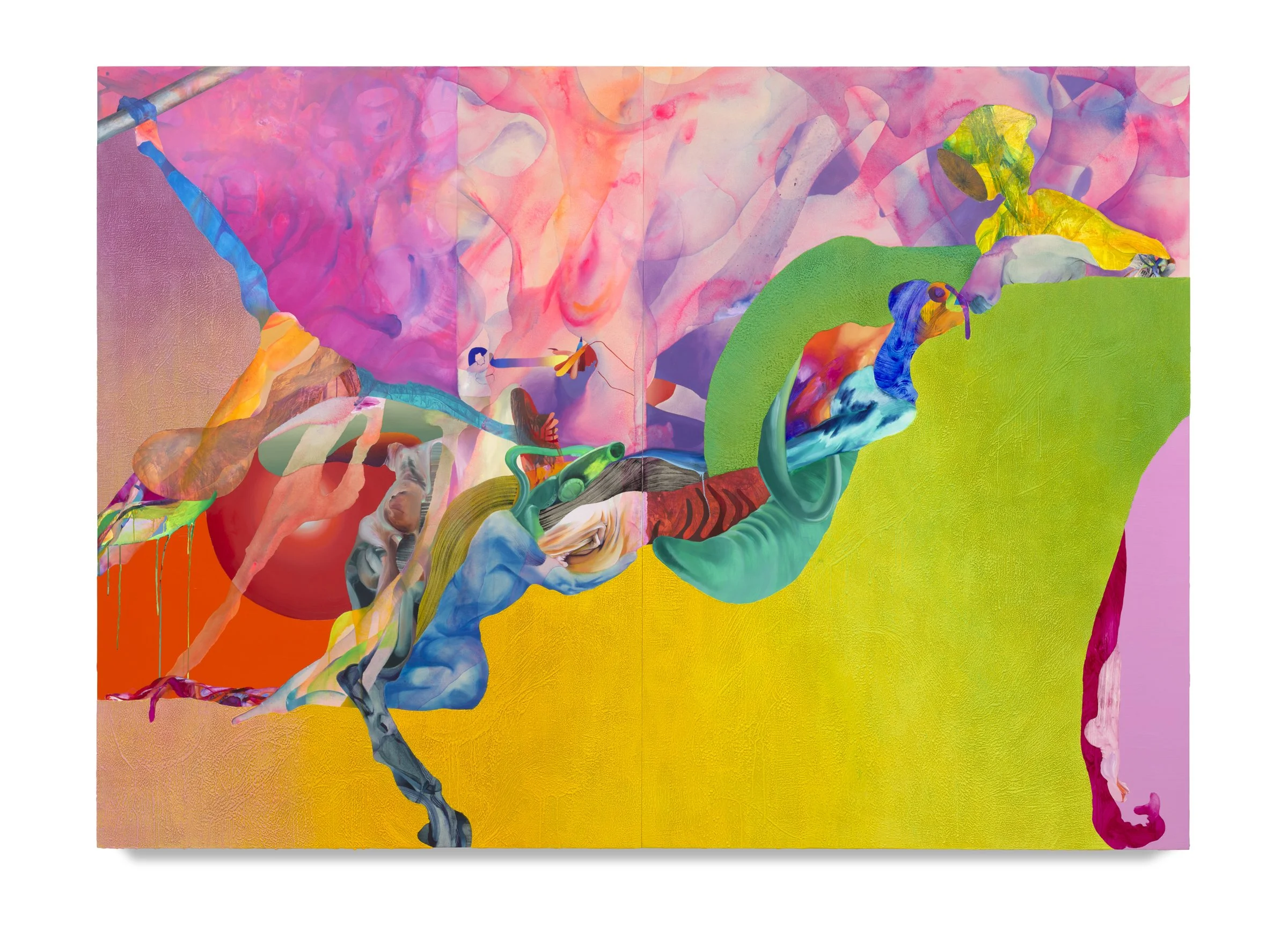  Chronic irritations (Collective edging) , 2022, 86 x 120 in.