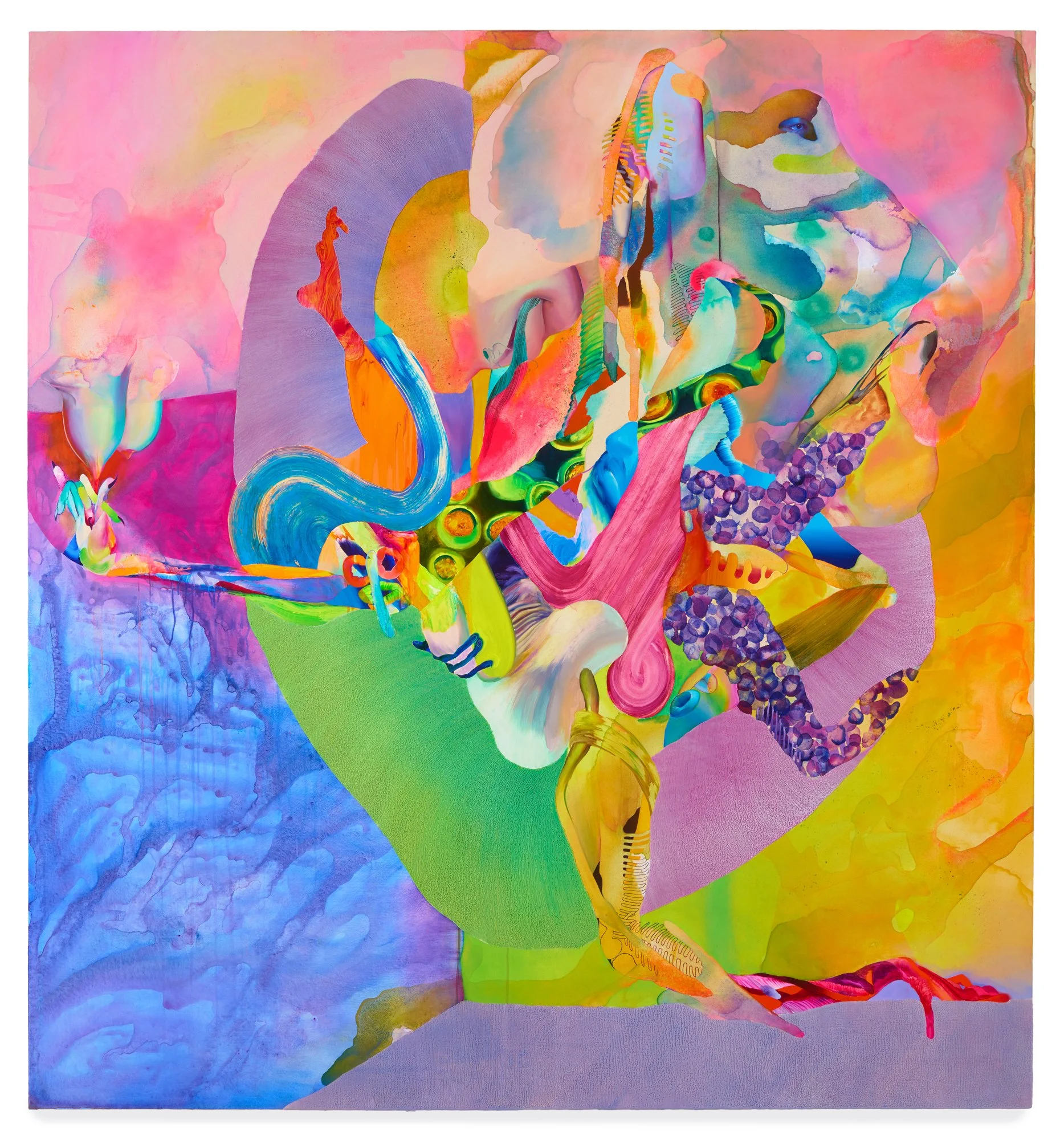  Brutal of you to parade en carne trémula , 2021, 72 x 67 in.