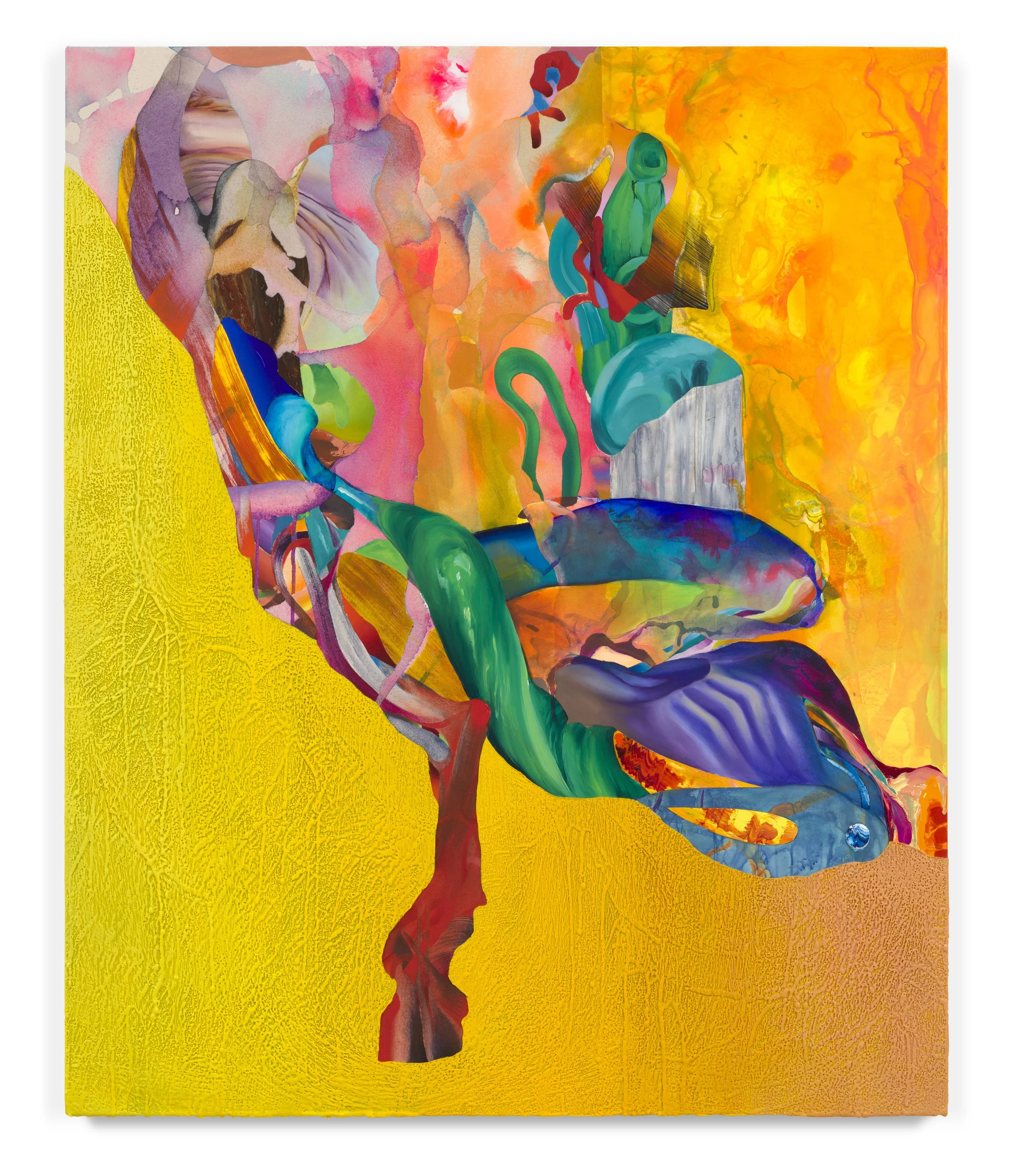  To cut the tender flap (Mil gracias) , 2022, 48 x 38 in.