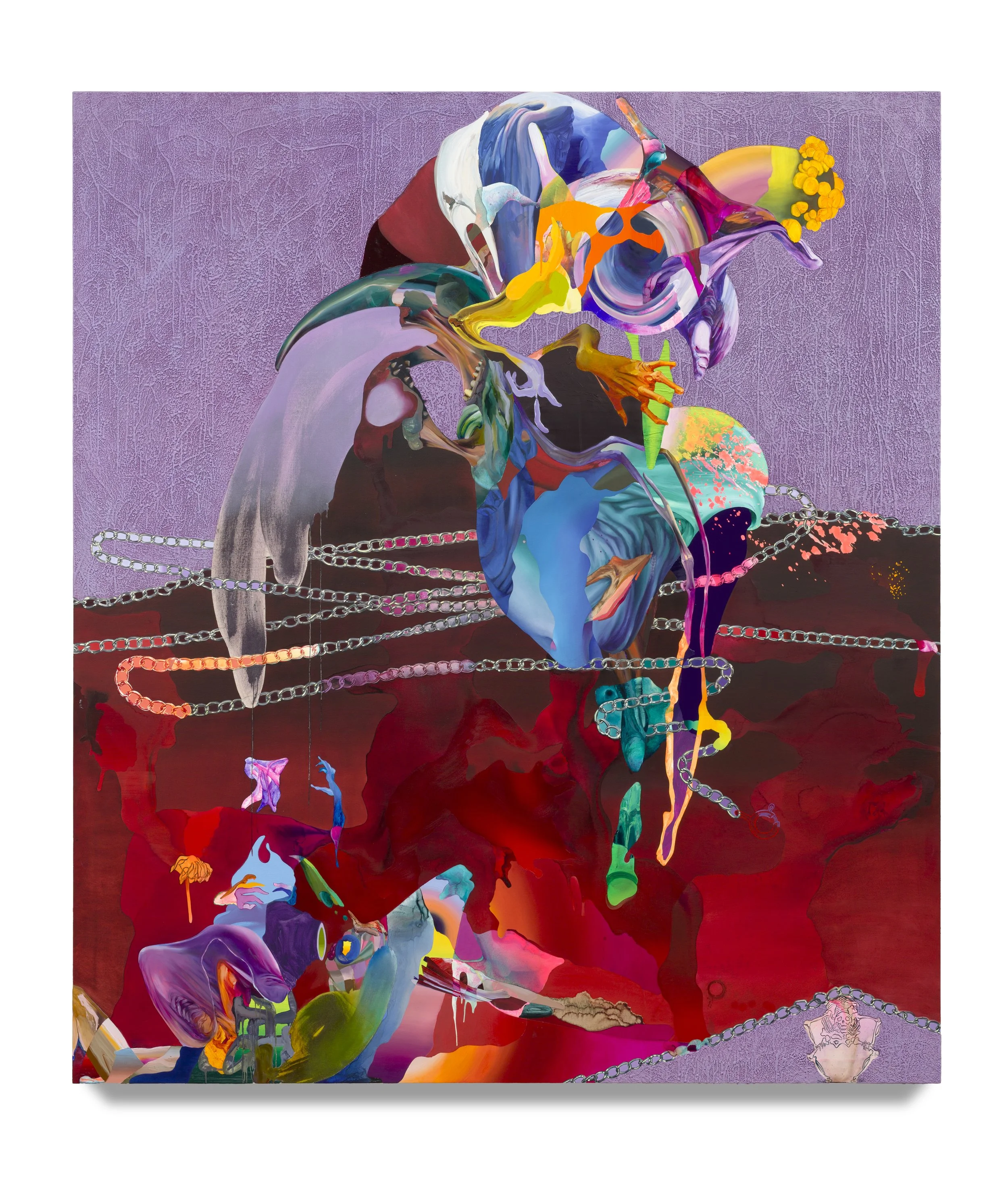  Romulus Pilled , 96 x 84 1/4 in.