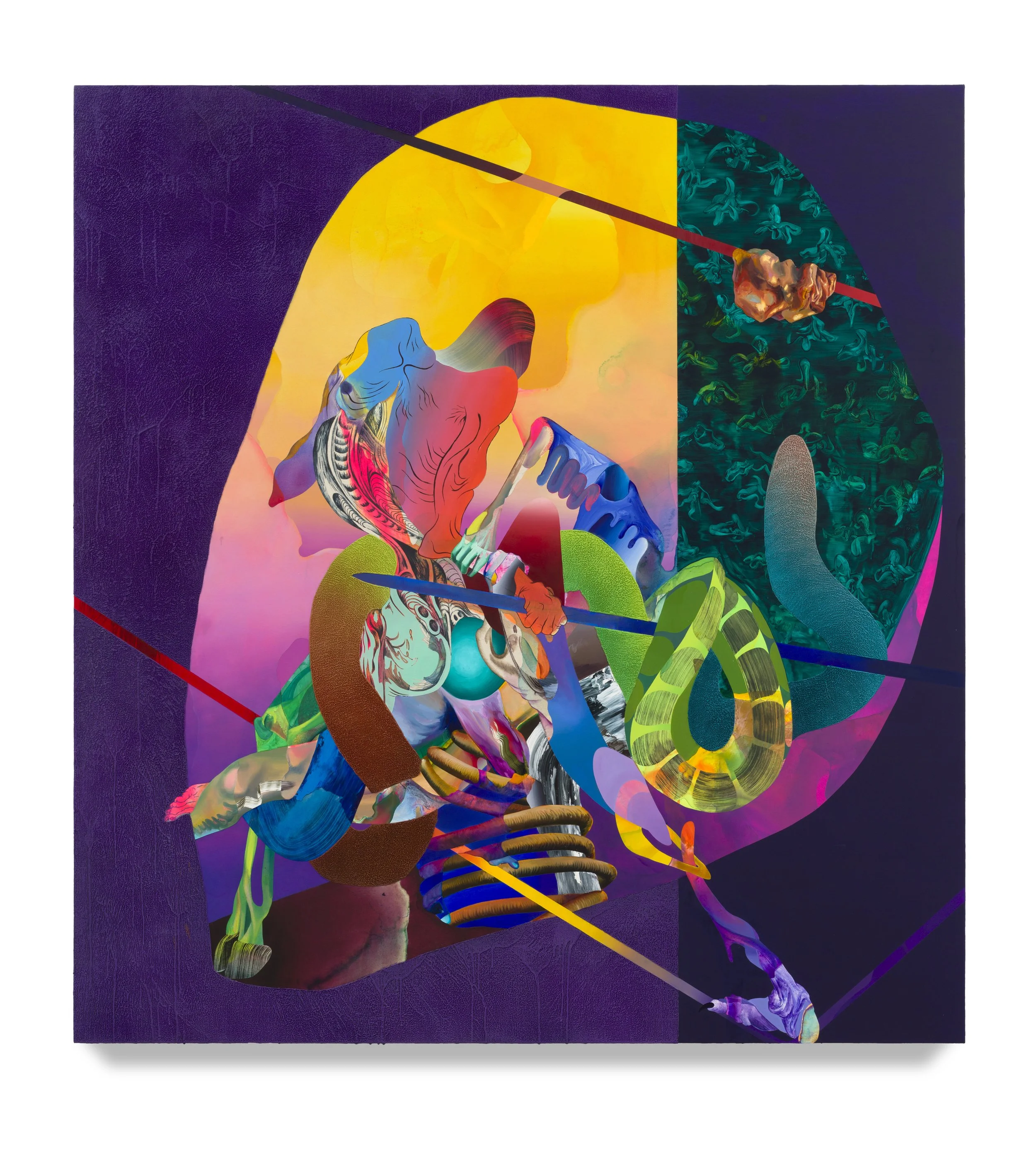  Spinal Sheds of a Desperate Glory , 2024, 86 x 80 in.