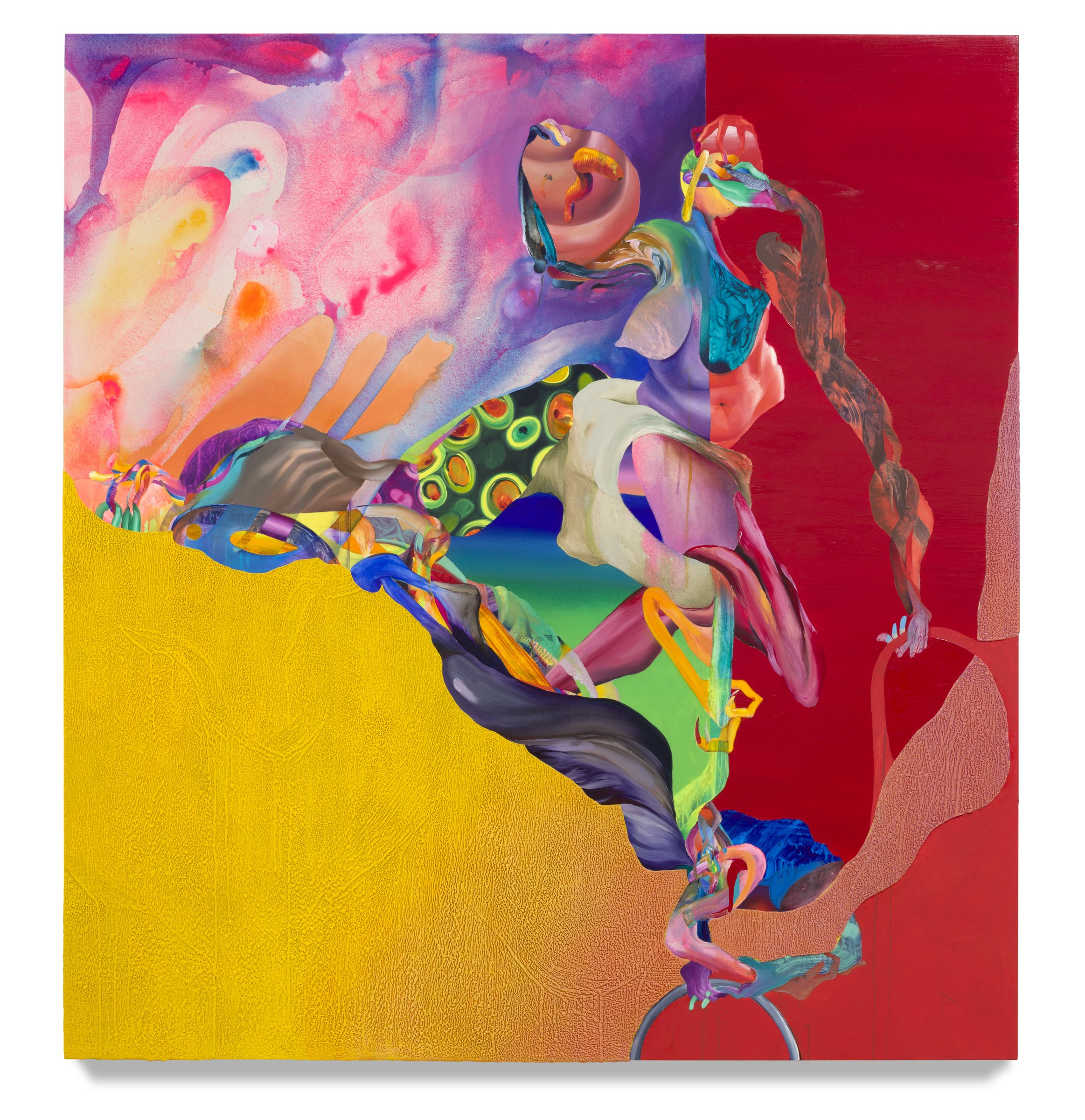  The Mouth briefly shut itself , 72 x 67 in.