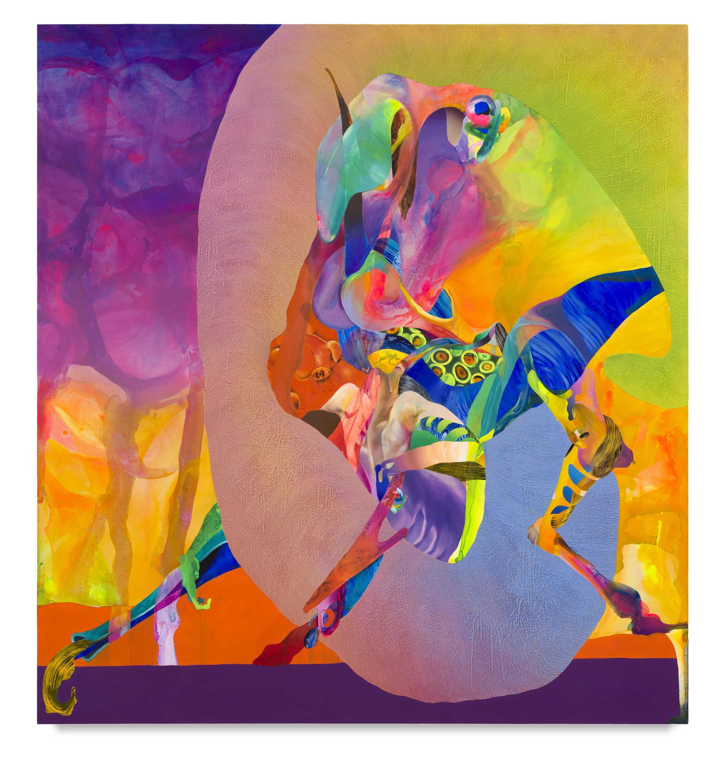  La Llorona, por detrás , 2022, 86 x 80 in.