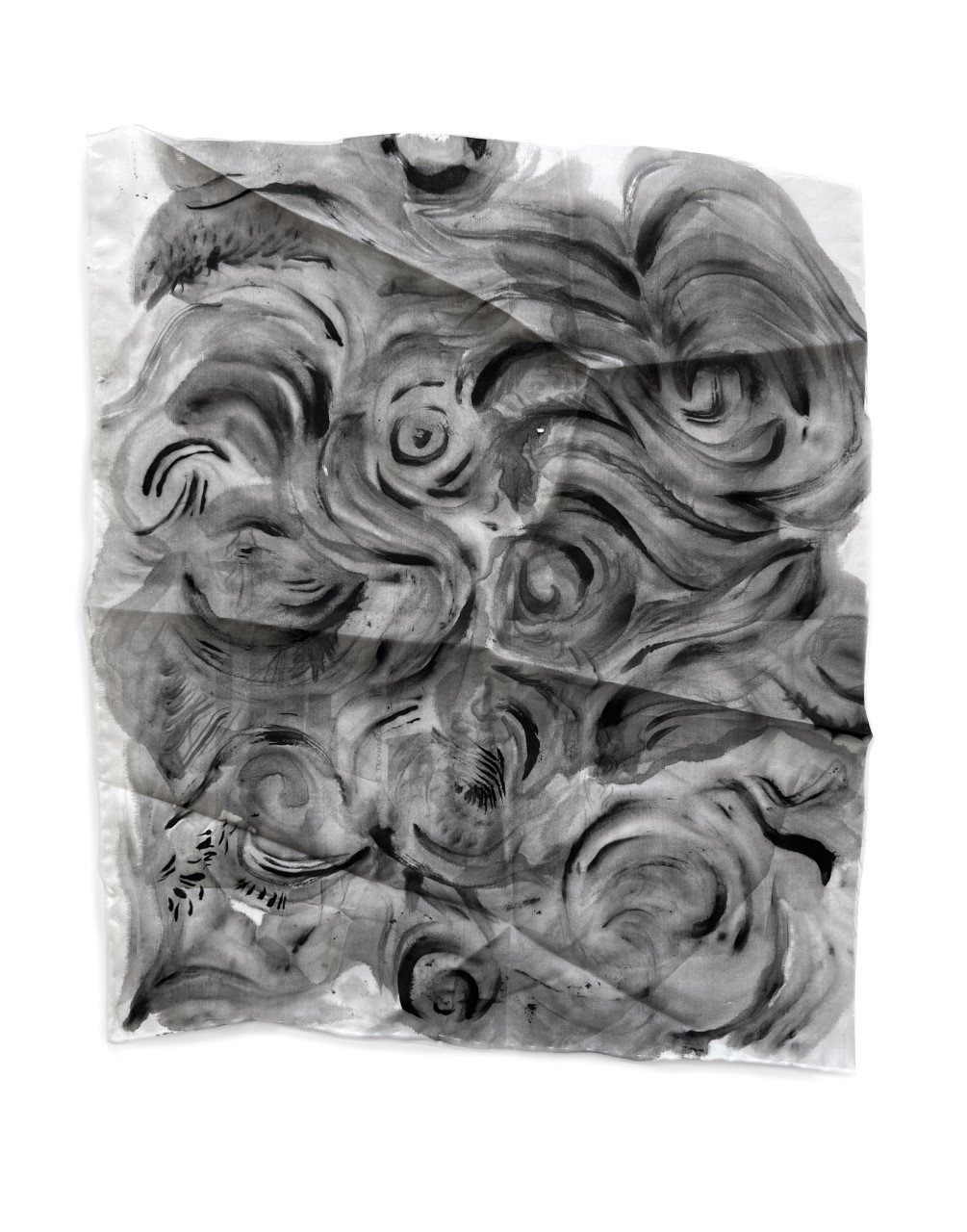 Painted silk habotai