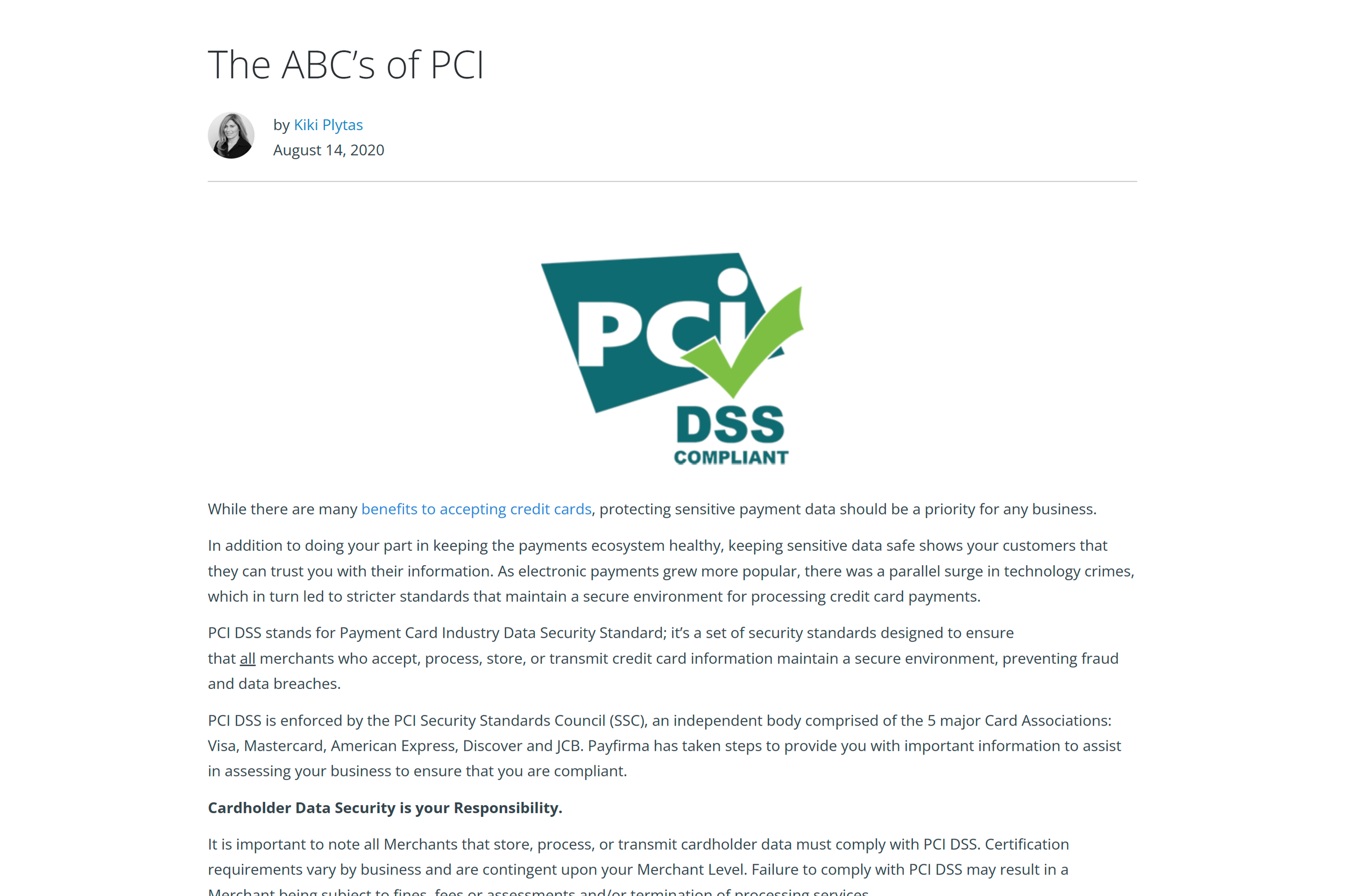 The ABC’s of PCI