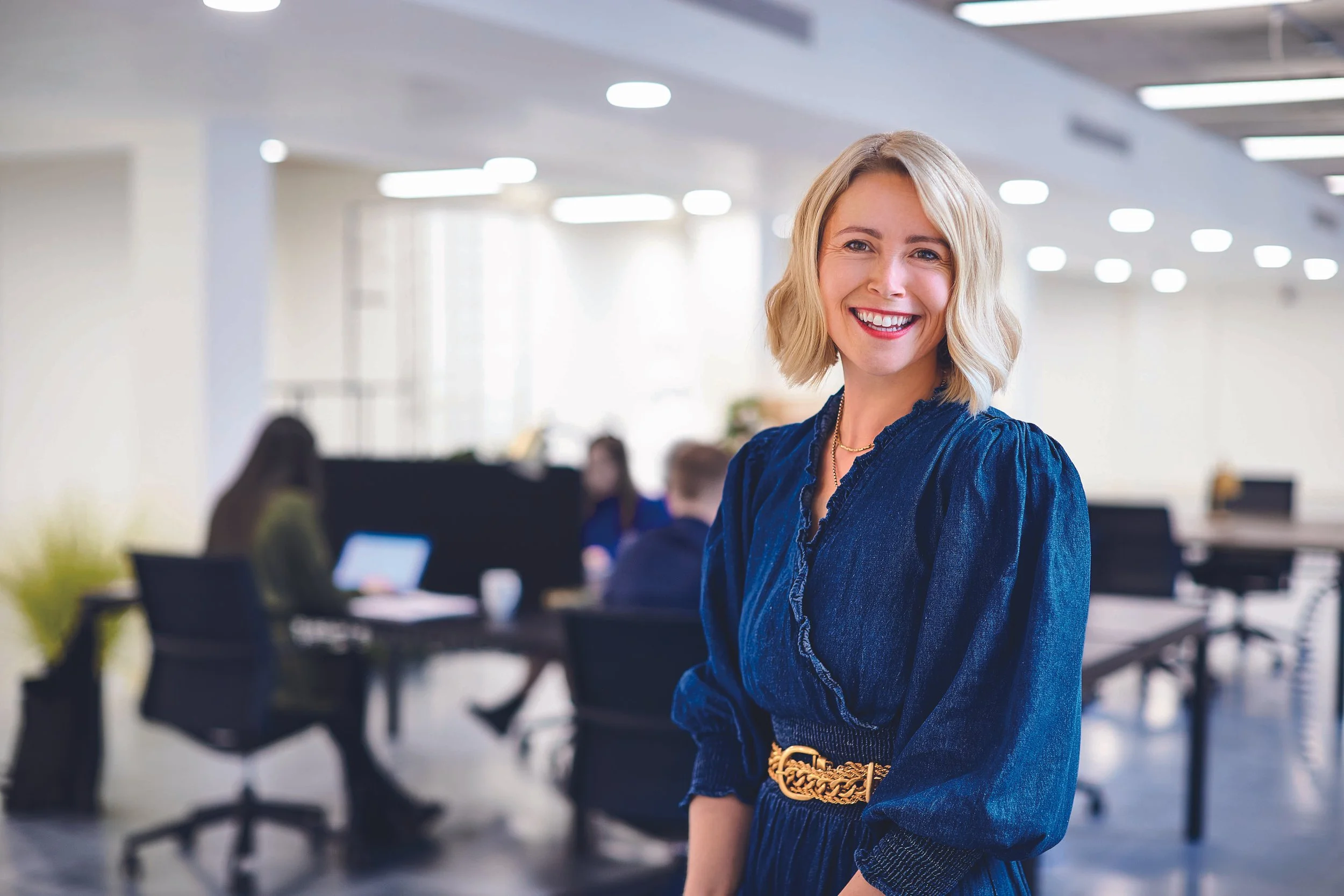 Executive coaching - Female leader smiling