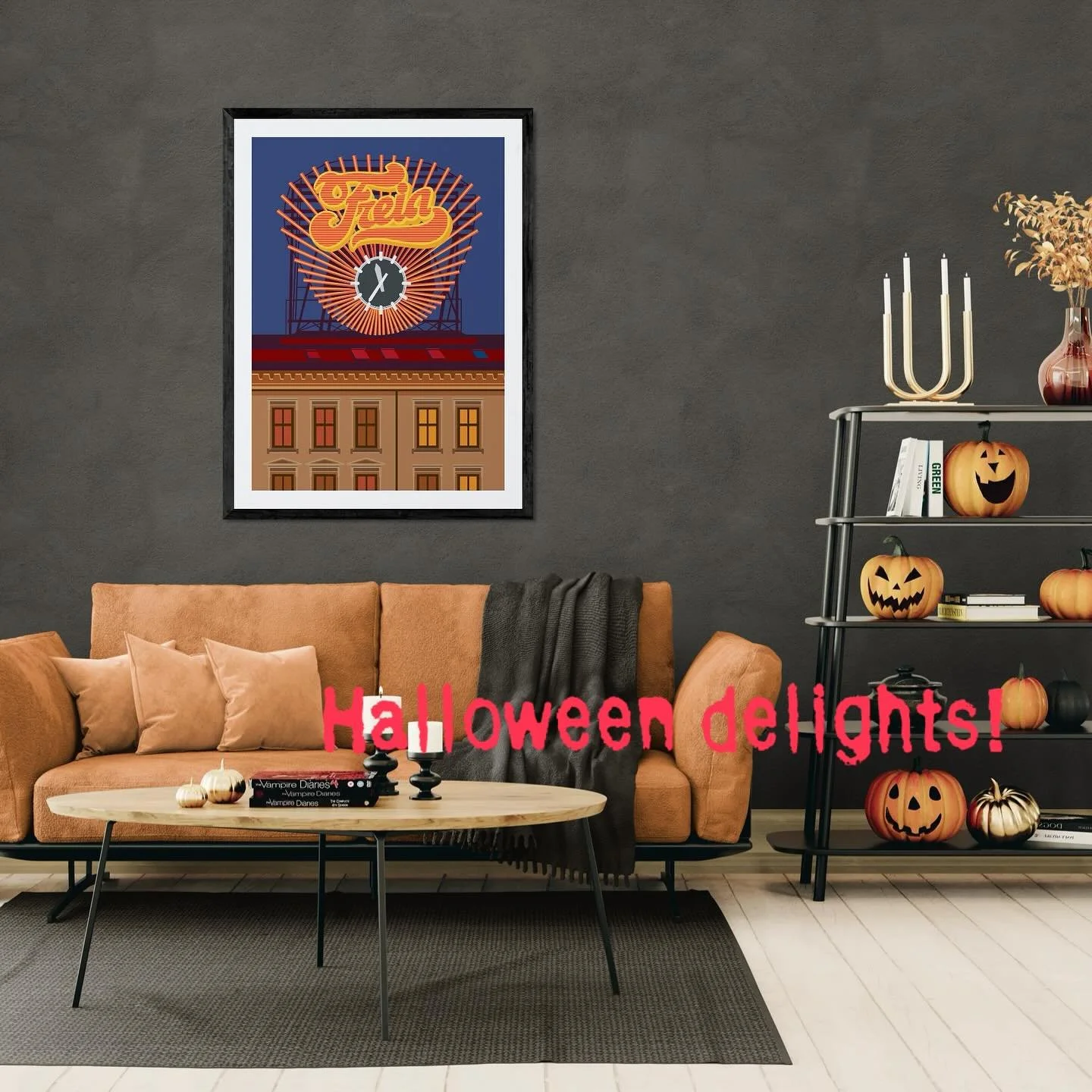 ### 🎁✨ Holiday Gift Inspiration from Nordhuset.no! 🎨🖼️
Looking for the perfect present this holiday season? Dive into the charm of Oslo with our stunning posters featuring iconic sights:
🏙️ **Oslo Freia Sign** - A sweet reminder of the city&rsq