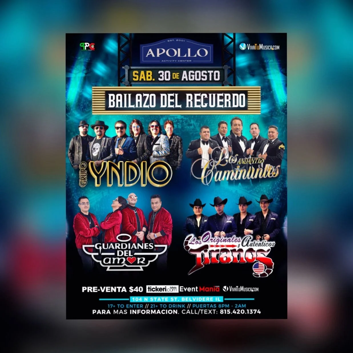 Grupo Yndio, Guardianes Del Amor, Los Tiranos, Y Los Caminantes