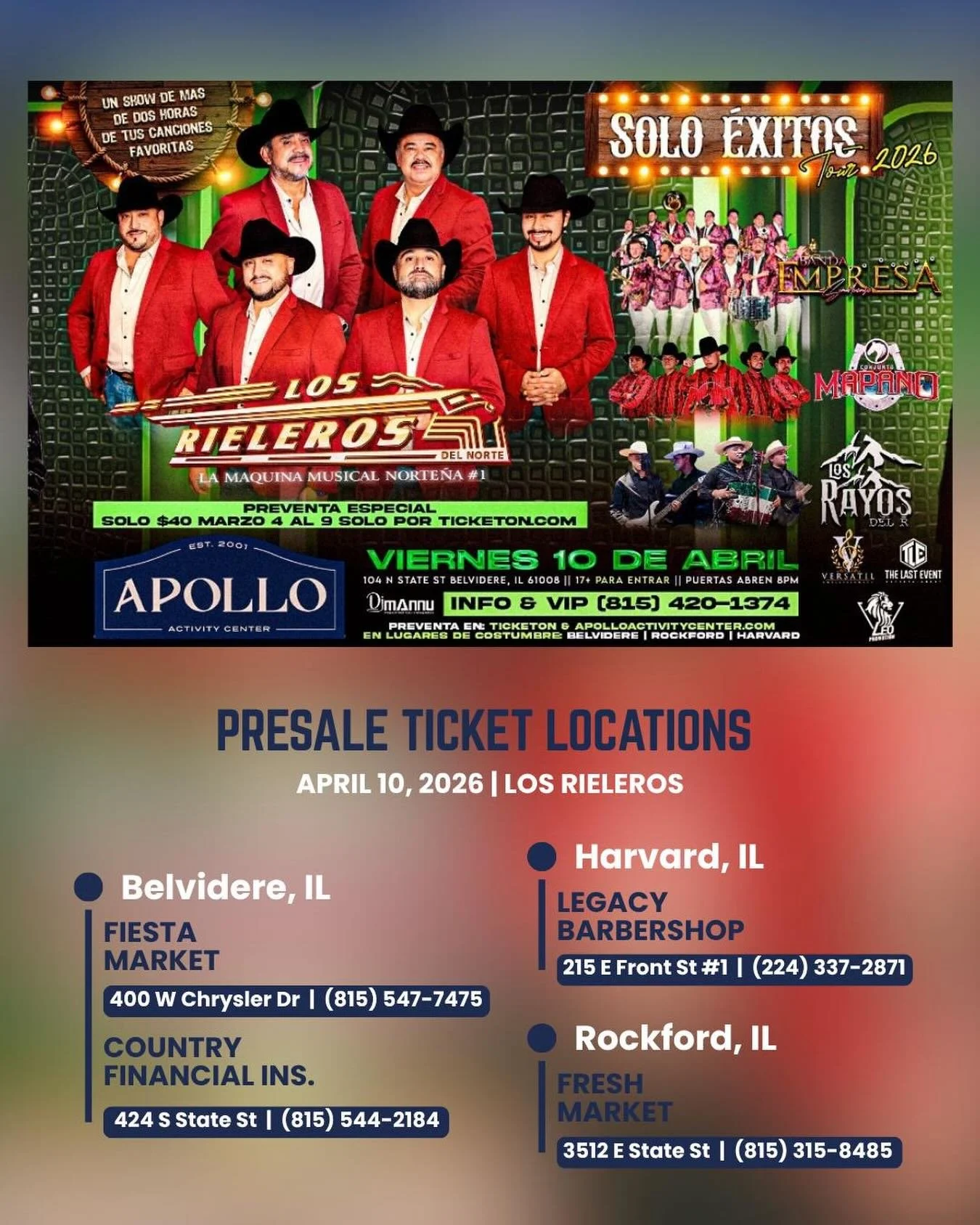 ESTE VIERNES ‼️ Boletos en linea &raquo; apolloactivitycenter.com