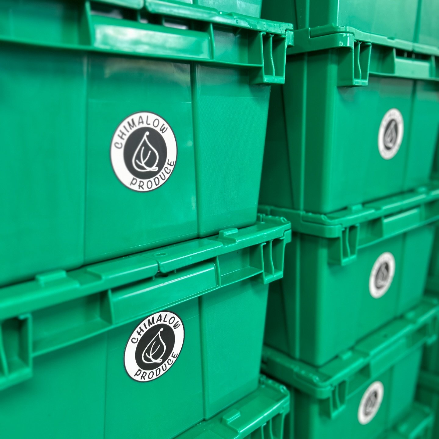 New bins for our CSA!  Big love for the leaf logo @queen_and_the_bees designed for us. 💚

It&rsquo;s a couple months until the CSA starts.  Yet the prep work started months ago.  Crop planning and the buying of seeds.  Making a plan for what we are 