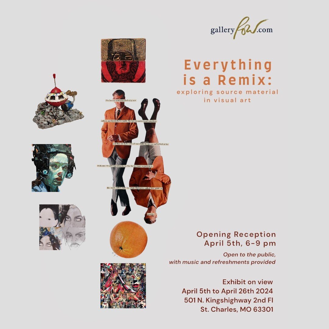 Check out the show #everythingisaremix at Gallery Row. I'm happy to announce that one of my pieces was accepted!