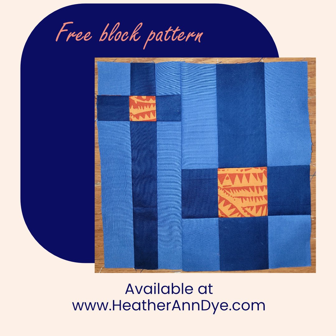 Check out the free block pattern - #ElongateBlock on my website. Giving traditional blocks a fresh look. #modernquiltblock while getting ready for #summershibori