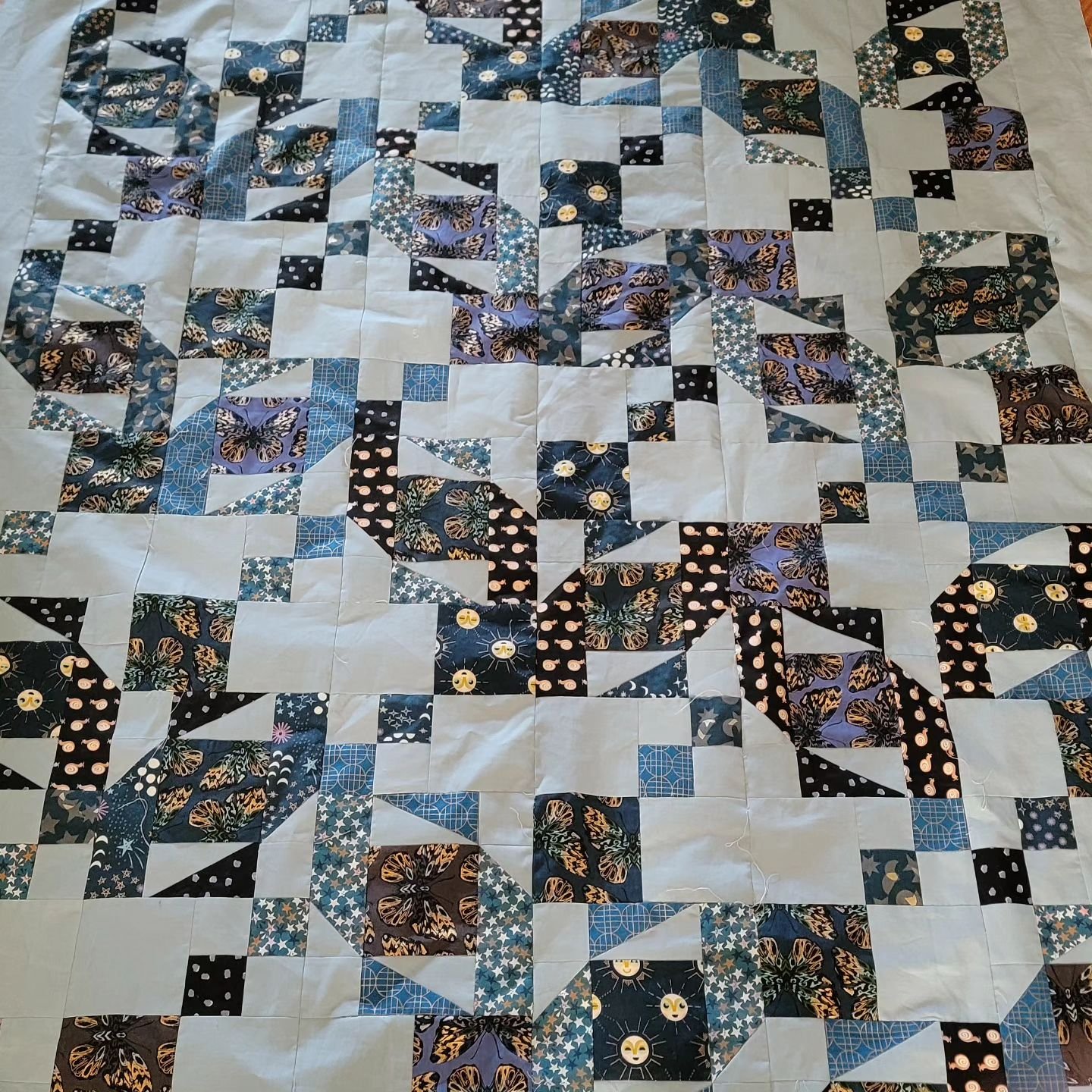 Finished! My quilt blocks from #Aprilbom things went a bit off the rails.