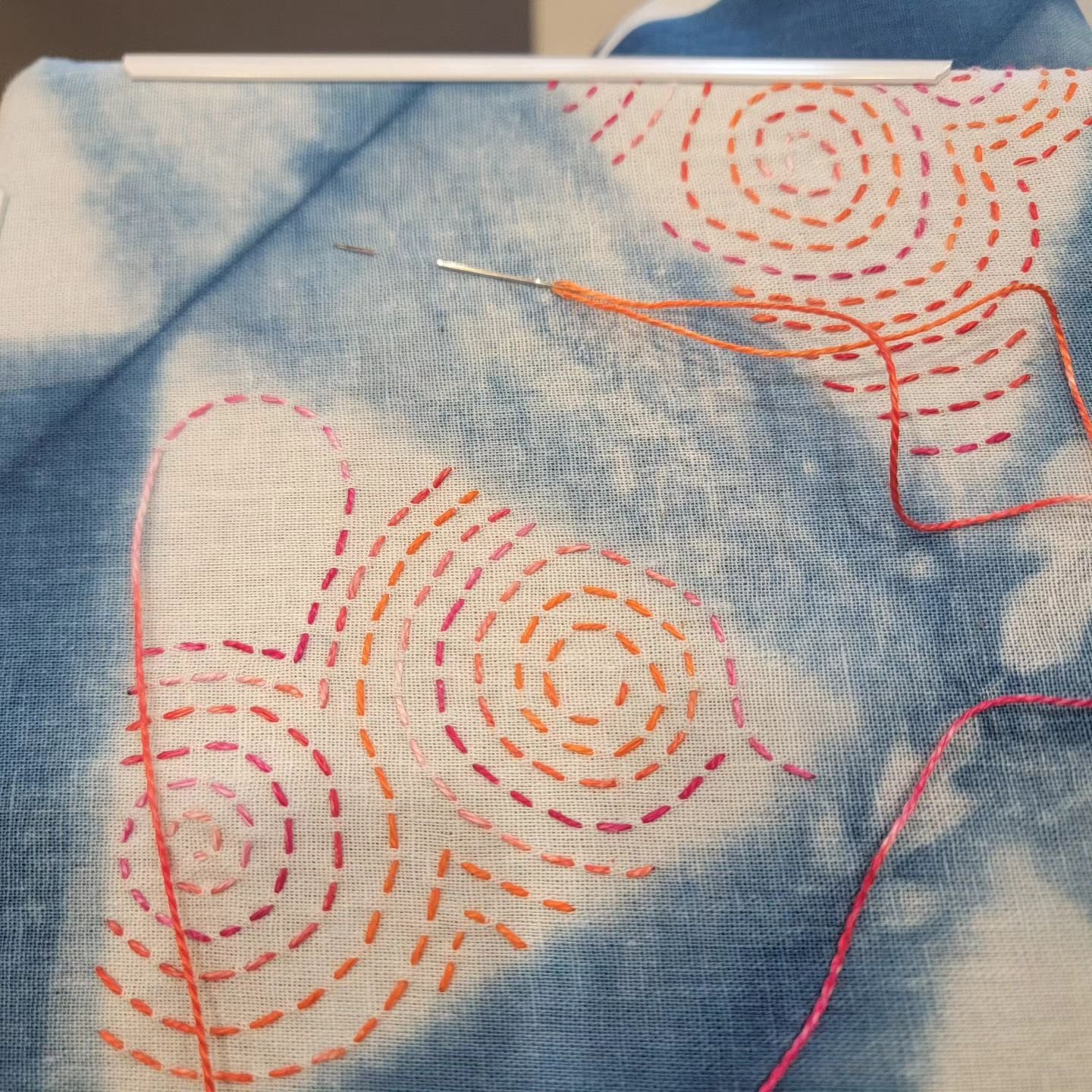 #indigodyeing #slowstitching #meditation
