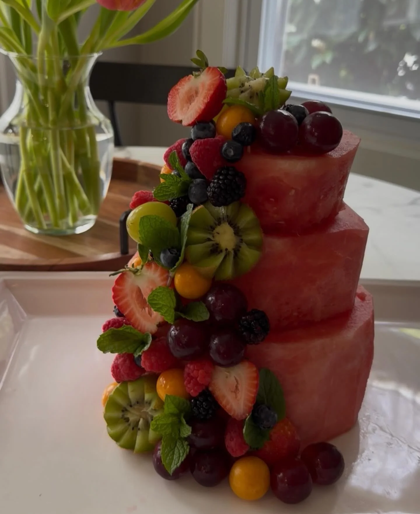 Happy Mother&rsquo;s Day to all the amazing moms out there! 🍎 🍉 🌺 #cake #mothersday #charcuterie #longisland #rhodeisland