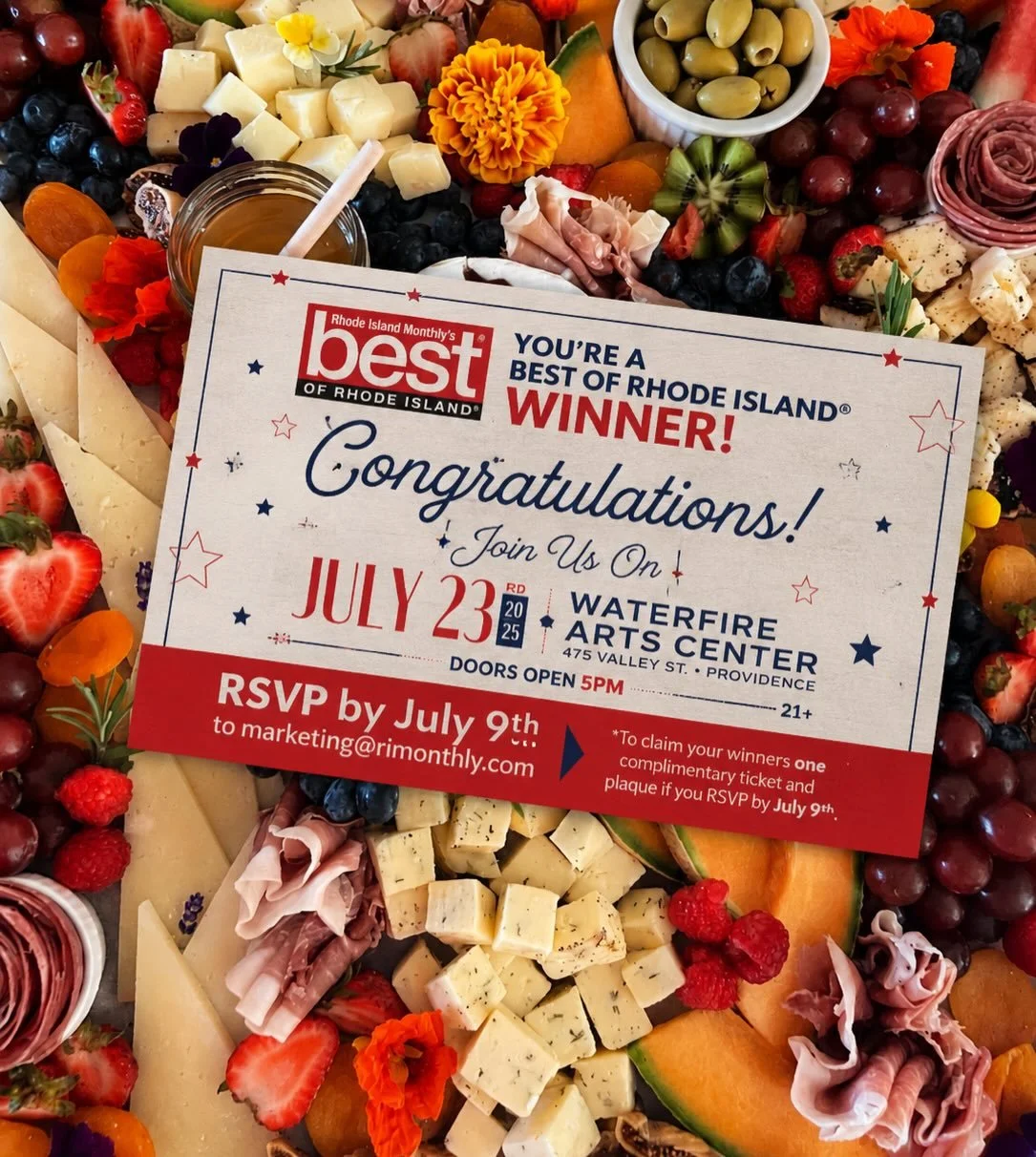 Huge news! 🎉

We&rsquo;re beyond honored to share that Block Island Charcuterie has been named a Best of Rhode Island 2026 Winner!

What started as a small idea fueled by a love of good cheese, community, and gathering around the table has grown int